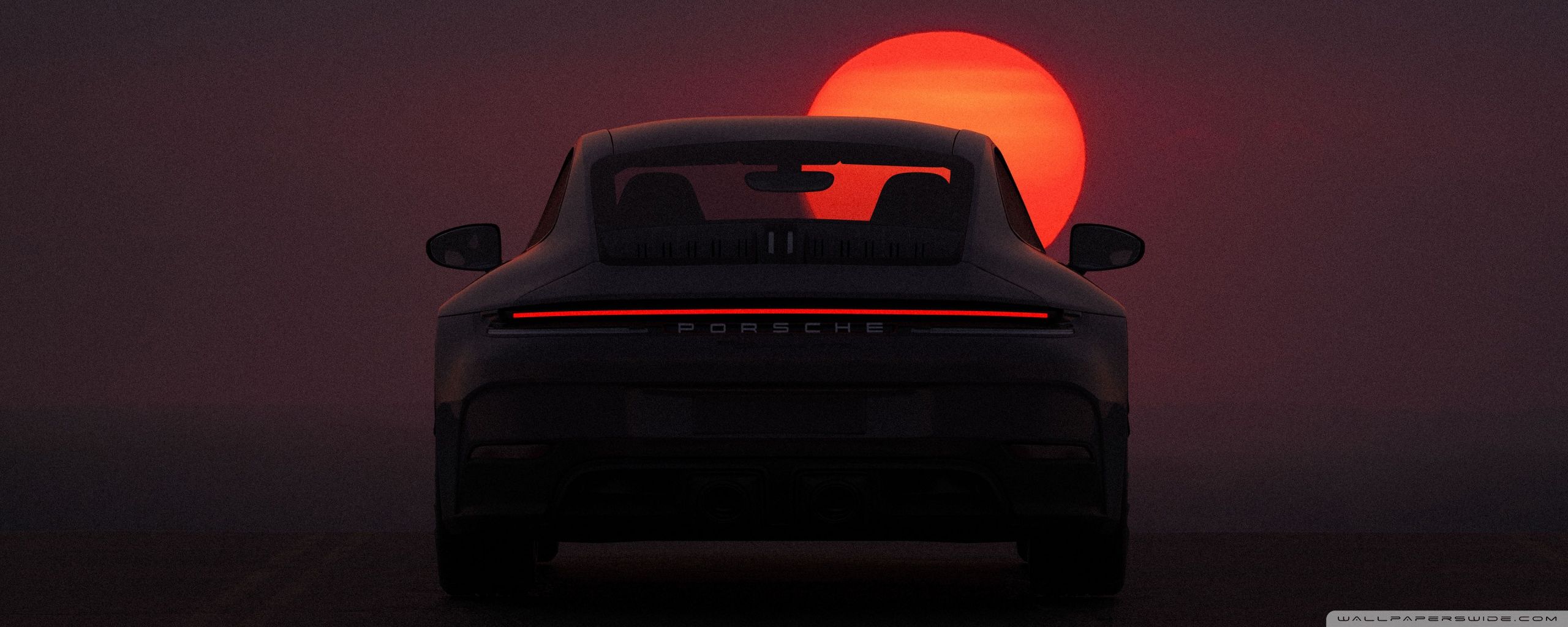2560x1024 Porsche at Sunset 4K UHD Wallpaper for UltraHD Desktop and TV : Widescreen and UltraWide Display : Dual Monitor