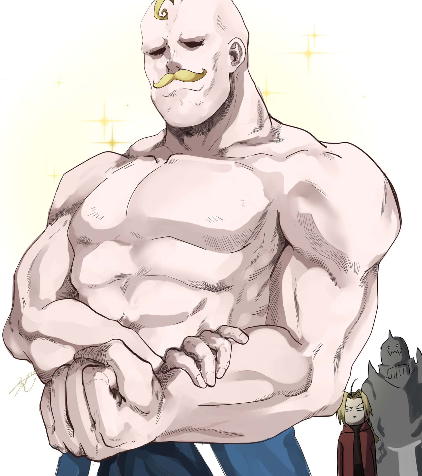 1702x1920 Download free Alex Louis Armstrong Strong Arm Alchemist Wallpaper