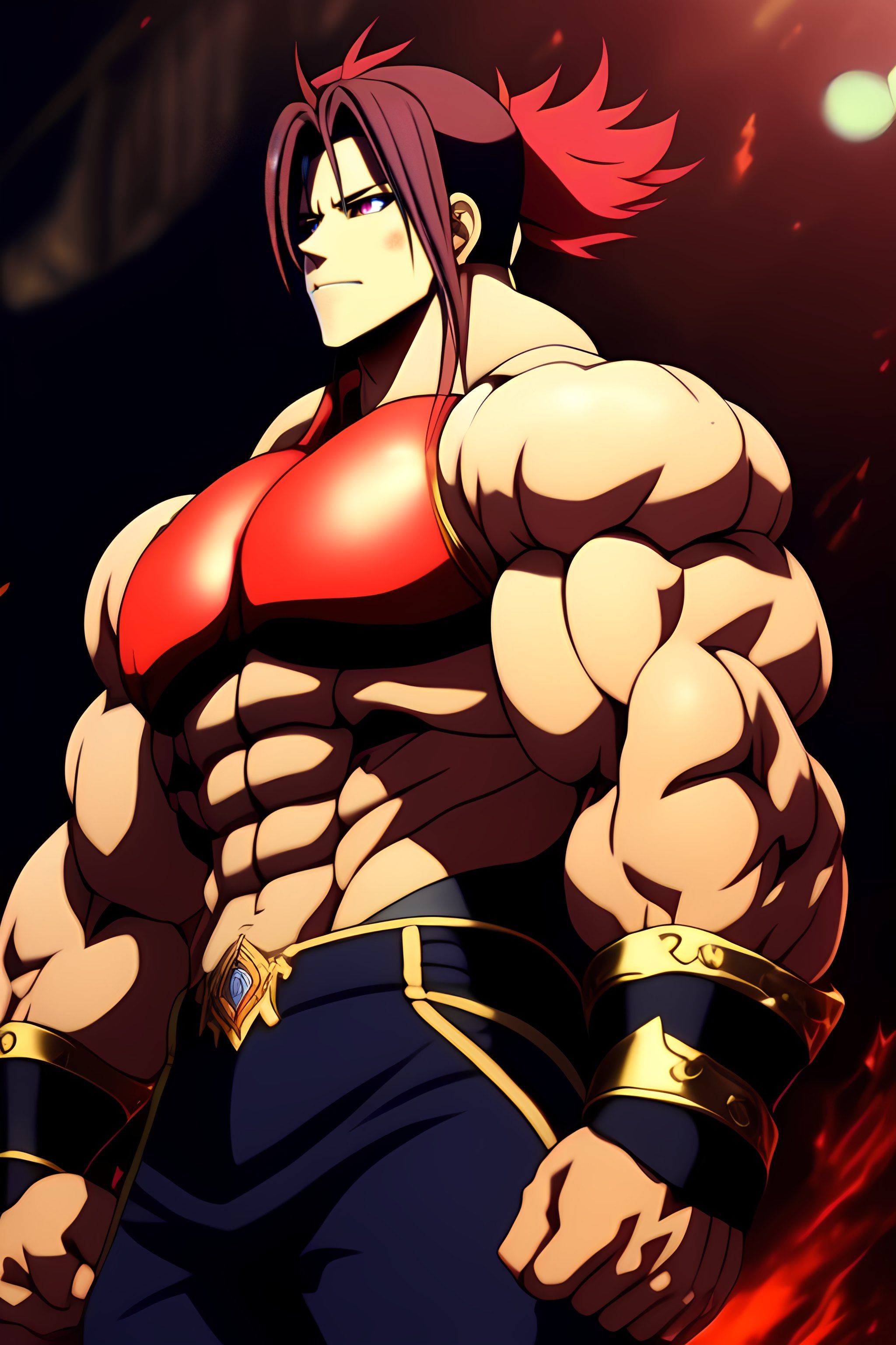 2048x3072 Lexica Louis Armstrong fullmetal alchemist muscle flex