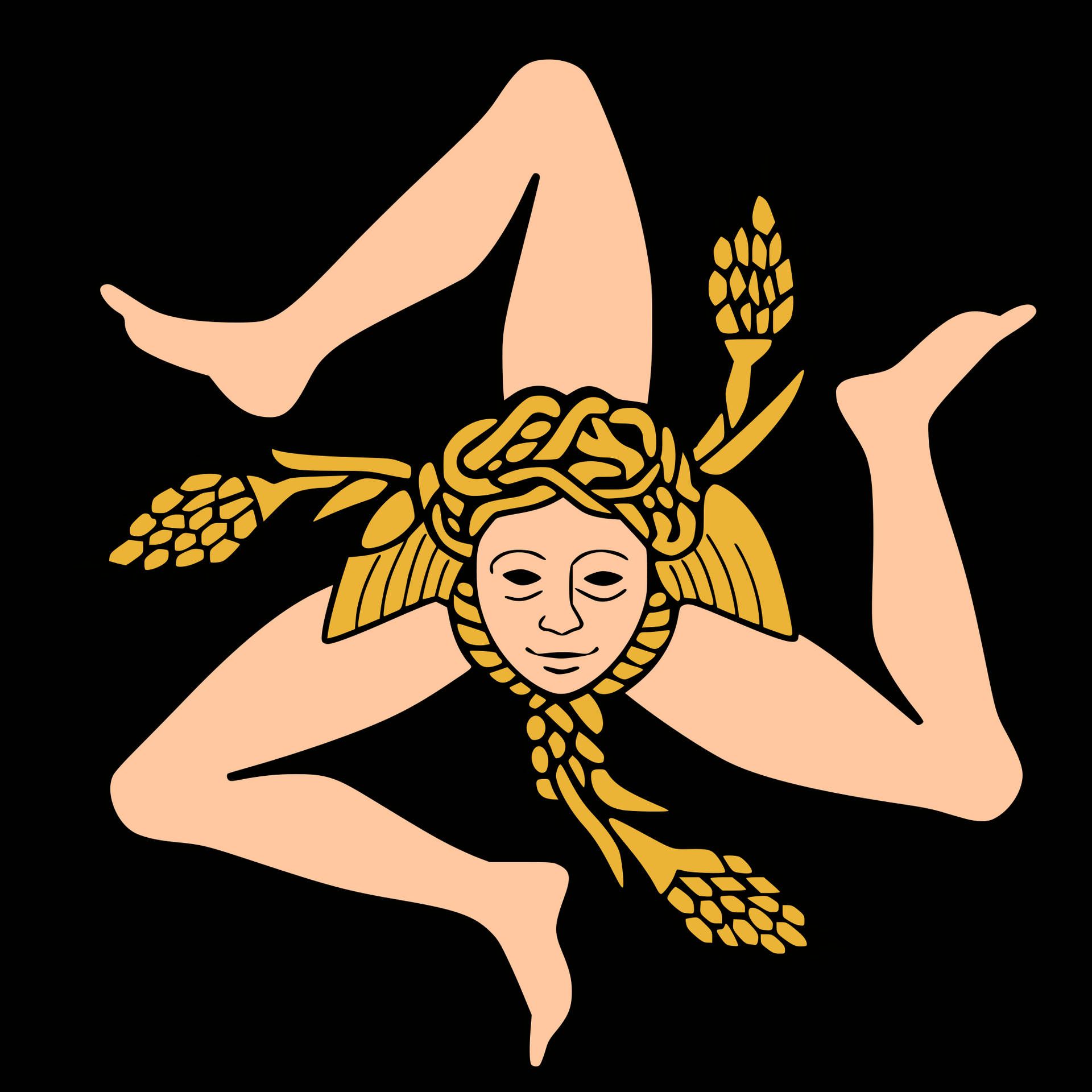 1920x1920 Download free Colored Sicilian Triskelion Wallpaper