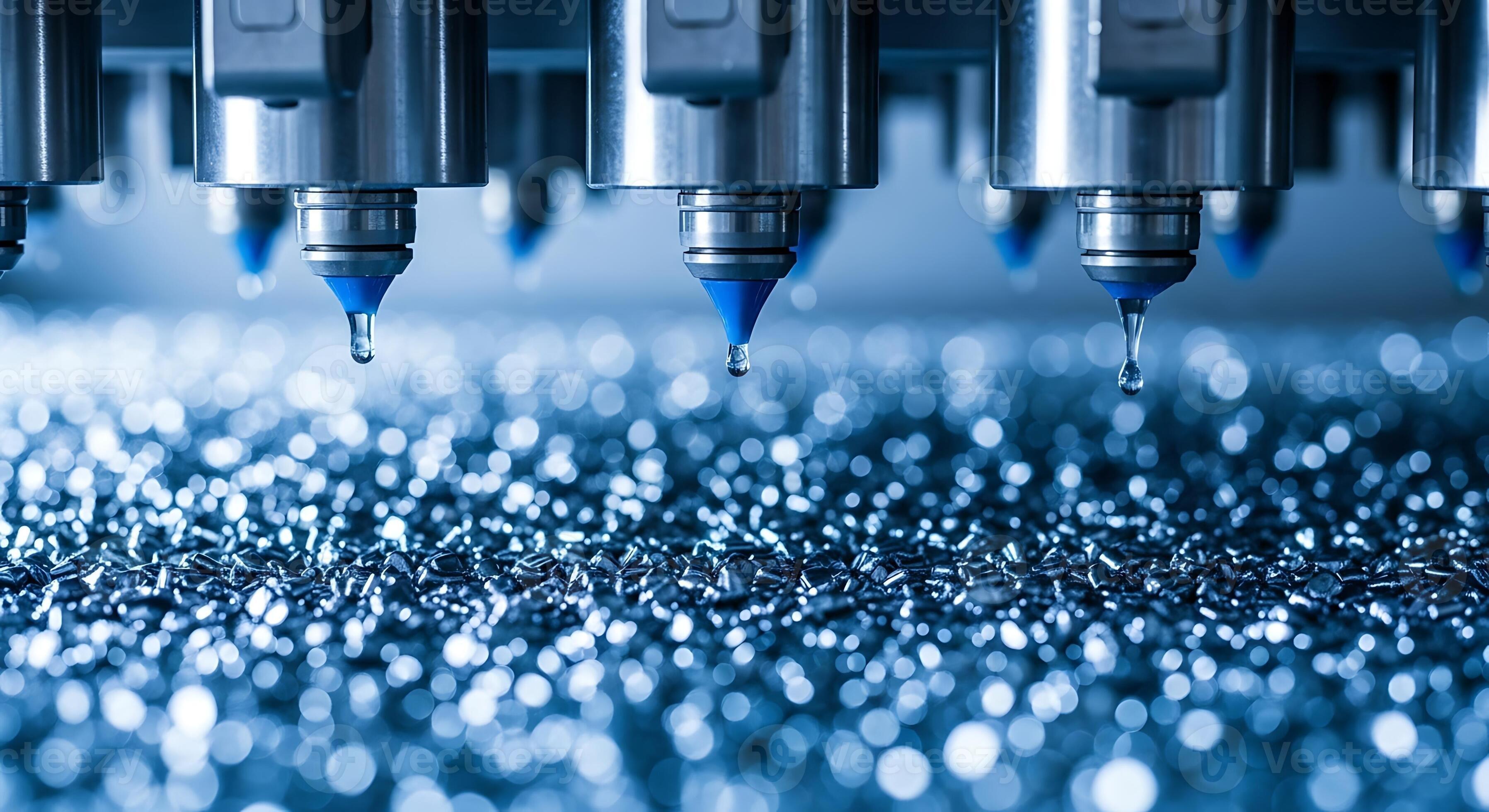3593x1960 CNC Machine in Action Precision Engineering and Metalworking Process Close Up
