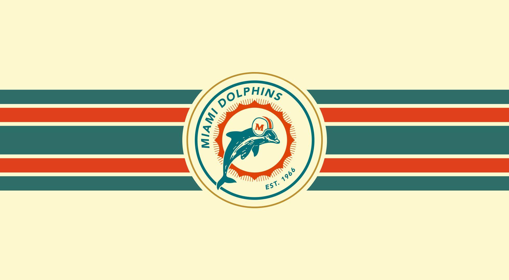 Miami Dolphins Logo In Orange Shades Background 4K HD Miami Dolphins  Wallpapers, HD Wallpapers