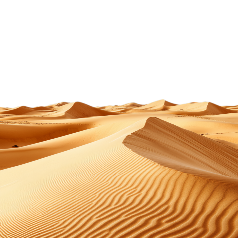 980x980 Golden Sands of the Arabian Desert A Breathtaking Panoramic View Against Transparent Background for Travel, Adventure, or Desert Landscape Projects 55753660 PNG