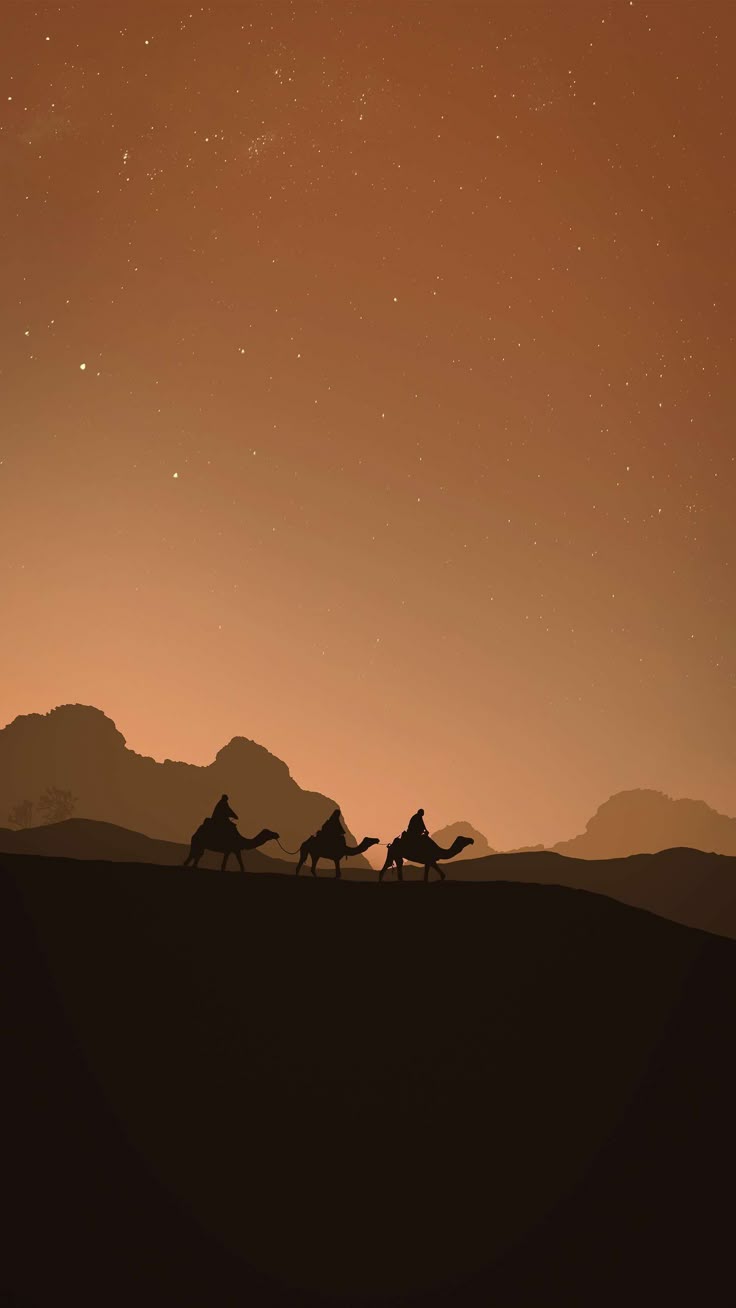 736x1308 Desert Silhouette Wallpaper HD with Camels at Night. Desert horse wallpaper, Arabian desert wallpaper, Arabian