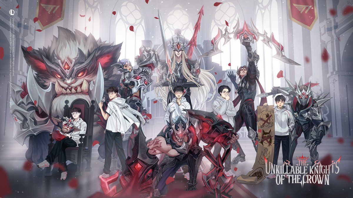 1200x675 T1 World 2024 skin official wallpaper from League of Legends Korea!