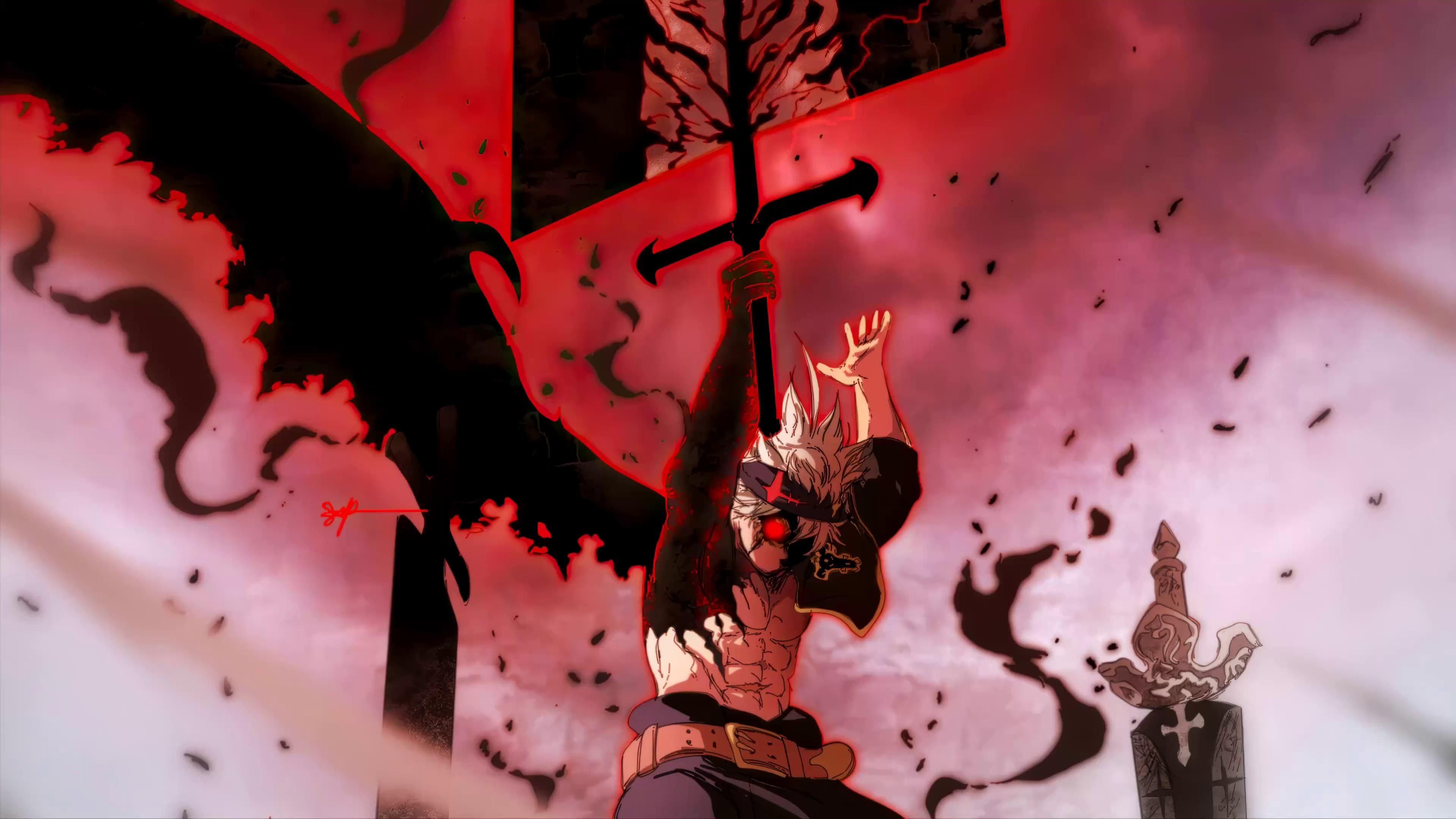 3840x2160 Asta in His Demon Form Live Wallpaper