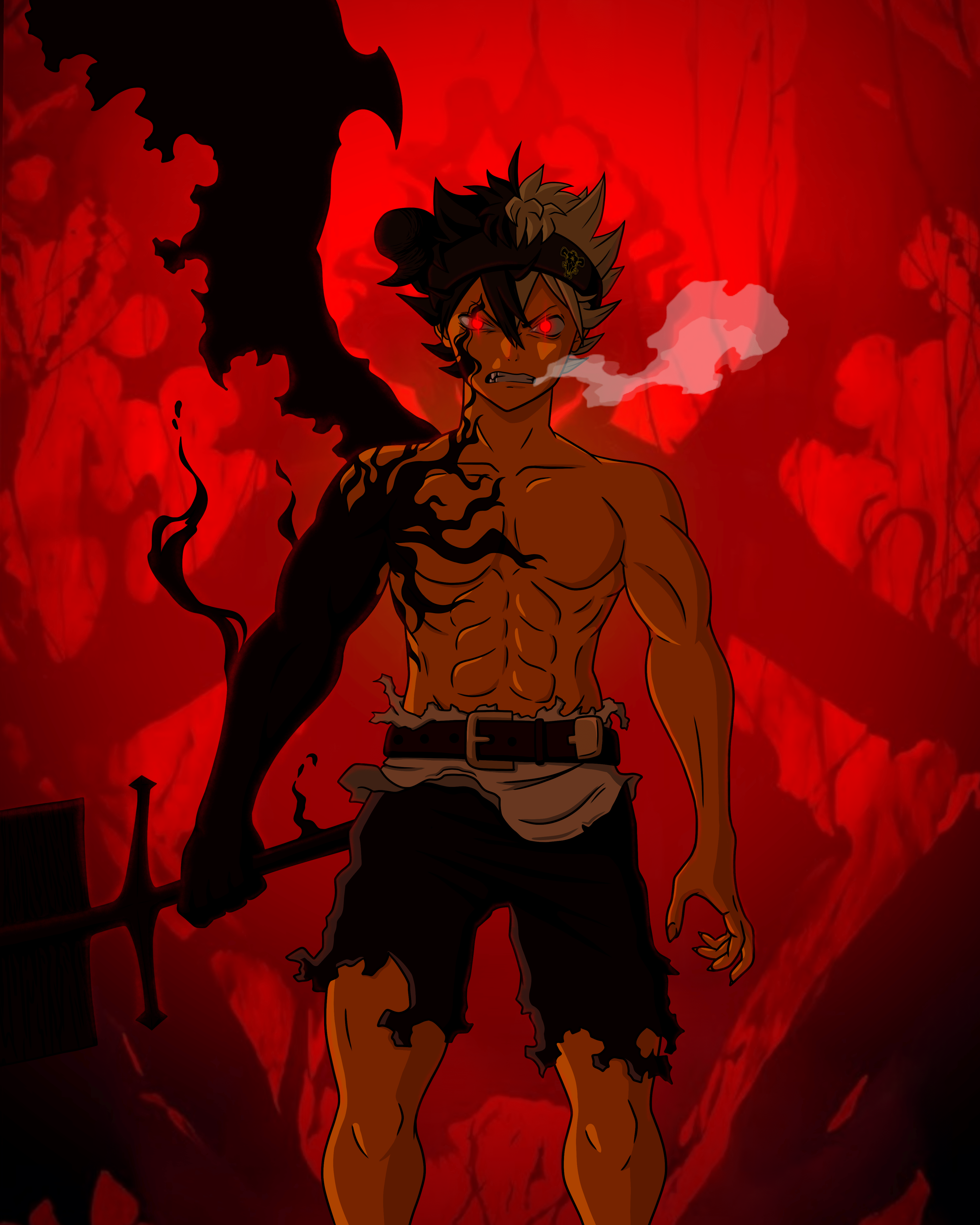 4000x5000 Black Clover Asta Demon Form