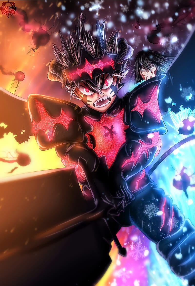 800x1173 Black clover, anime, asta, manga, nacht, HD phone wallpaper