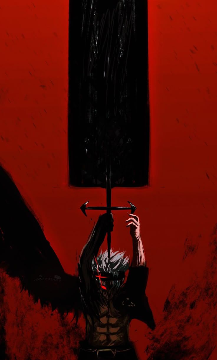 736x1220 Asta motivation wallpaper. Black bull wallpaper, Black clover dark wallpaper, Black clover asta