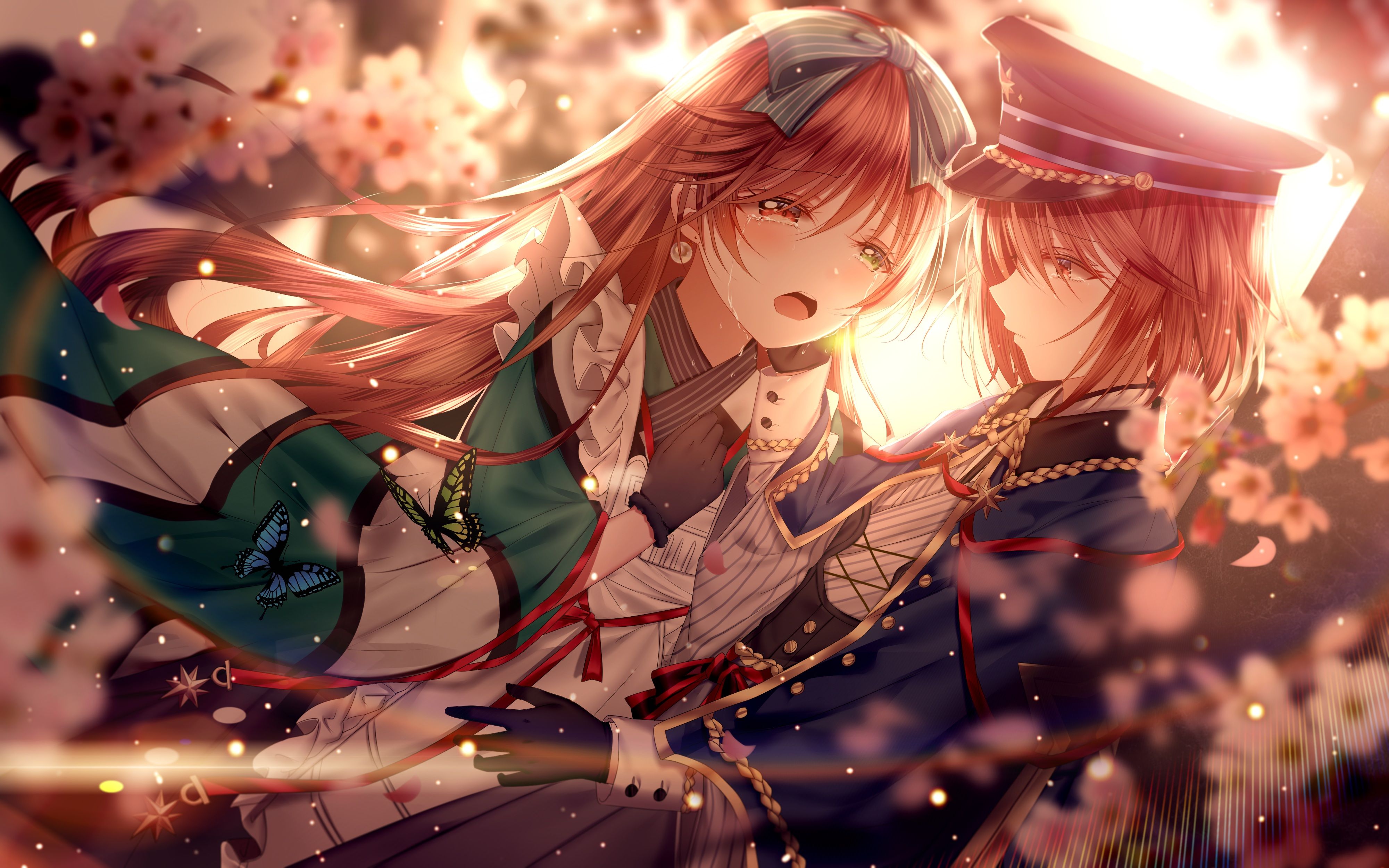 4000x2500 Rozen Maiden Sisters 4K Ultra HD Anime Wallpaper: Suiseiseki & Souseiseki Bloom by 純白可憐x2500