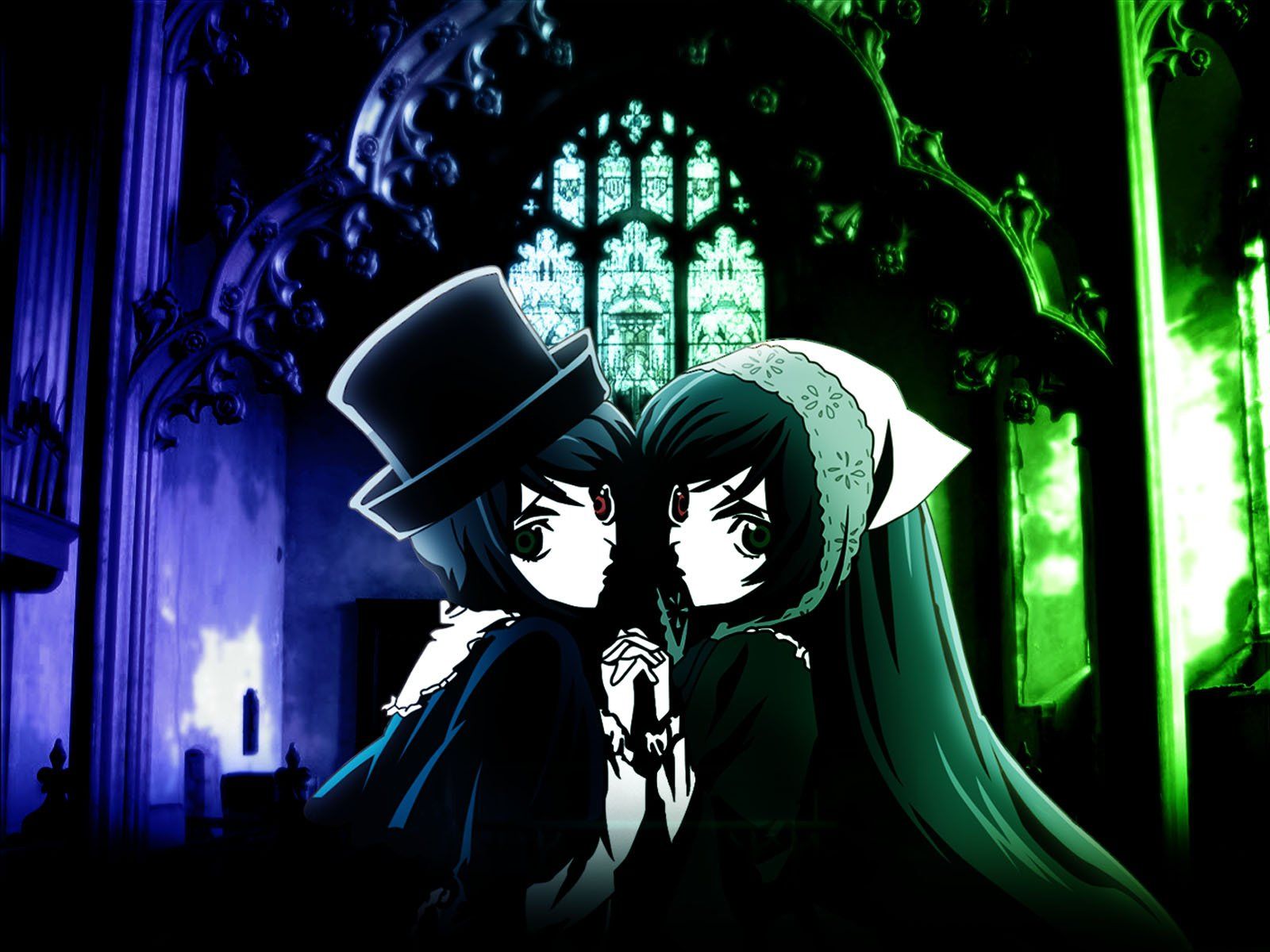 1600x1200 Rozen Maiden Twins HD Wallpaper