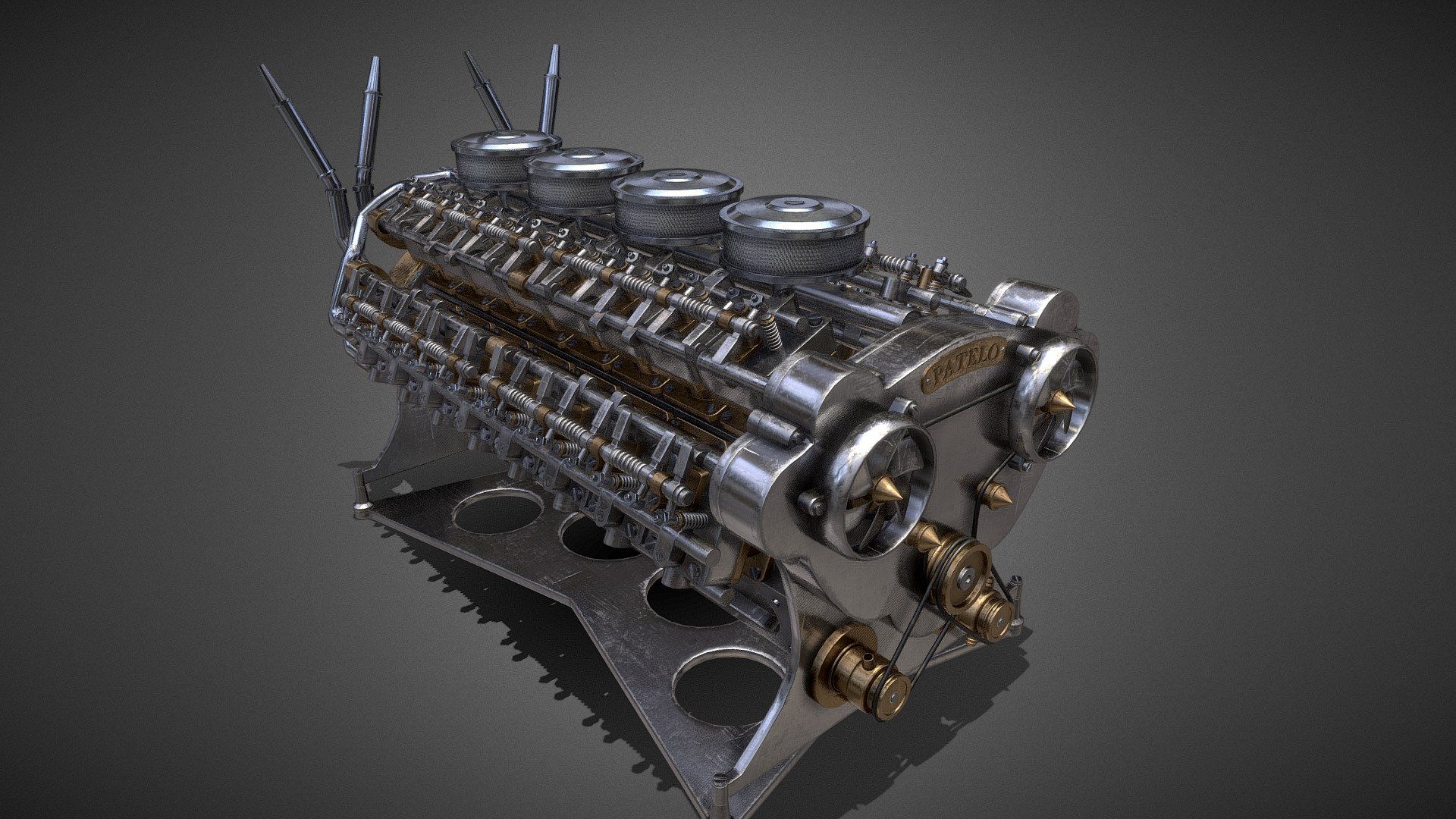 1920x1080 32 Cylinder Engine Motor Patelo