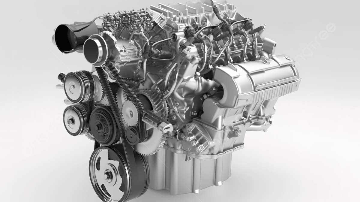 1200x673 3D View Of A Diesel Engine, 3D Illustration Of A Car Engine On A White Background, HD Photography Photo, Engine Background Image And Wallpaper for Free Download