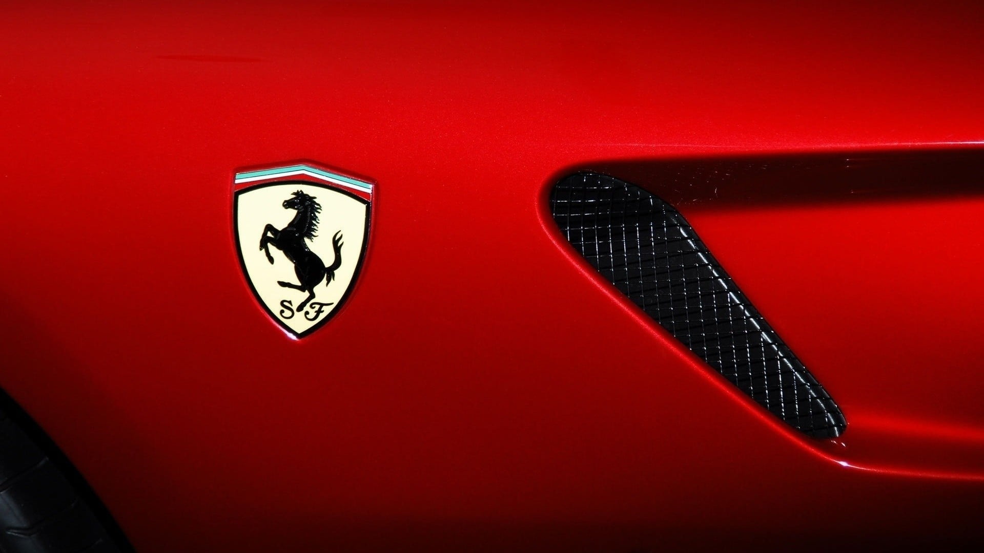 1920x1080 Ferrari emblem, Ferrari Ferrari, red cars, logo HD wallpaper