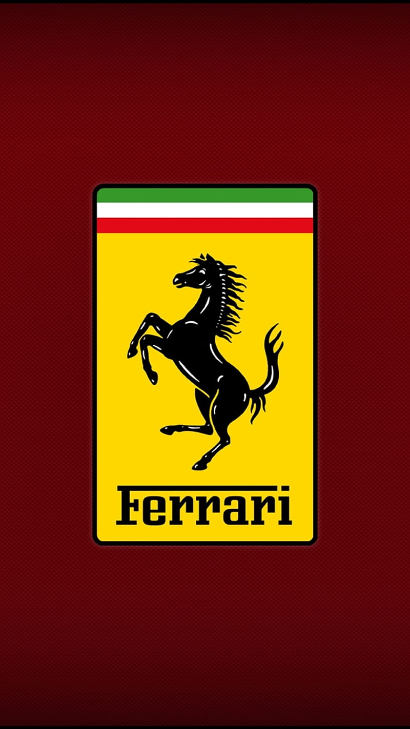 800x1423 Ferrari, car, carbon, emblem, fiber, horse, logo, HD phone wallpaper