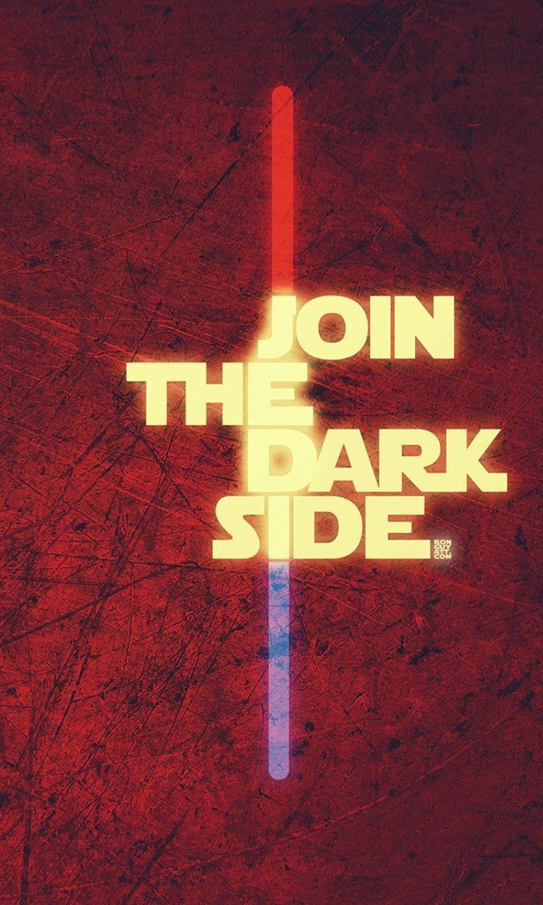 768x1280 Star Wars join the dark side wallpaper. Dark side star wars, Dark side, Star wars wallpaper
