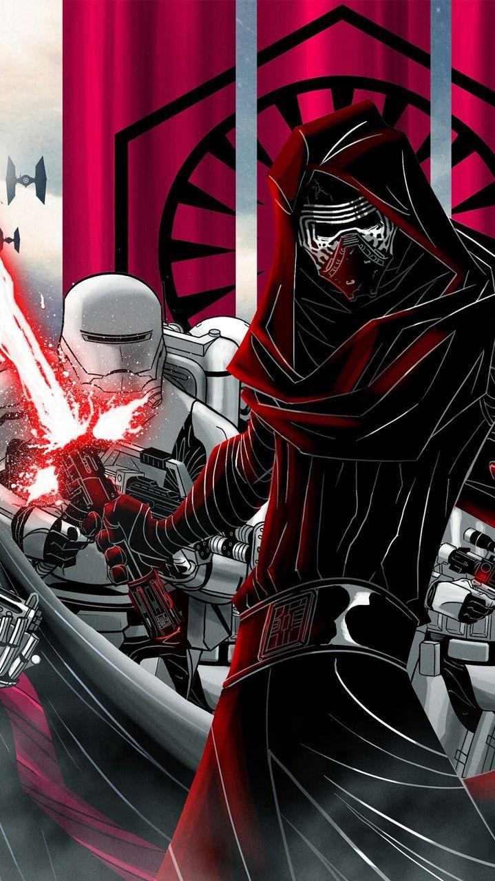 719x1280 Kylo Ren Comics iPhone Wallpaper