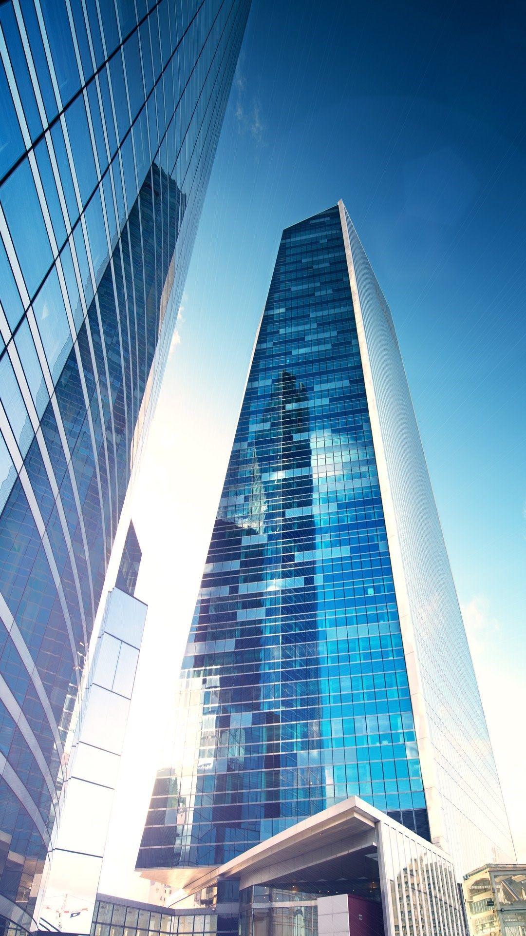 1080x1920 Blue Modern Architecture iPhone 6 Plus Wallpaper Desktop Background