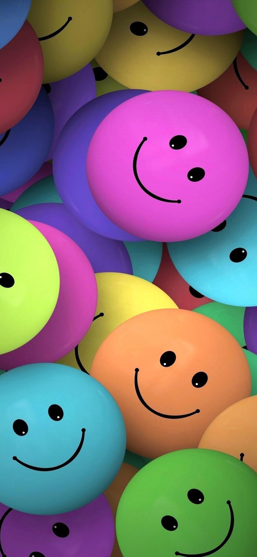 887x1920 Smiles. Wallpaper iphone cute, Emoji wallpaper, Happy wallpaper