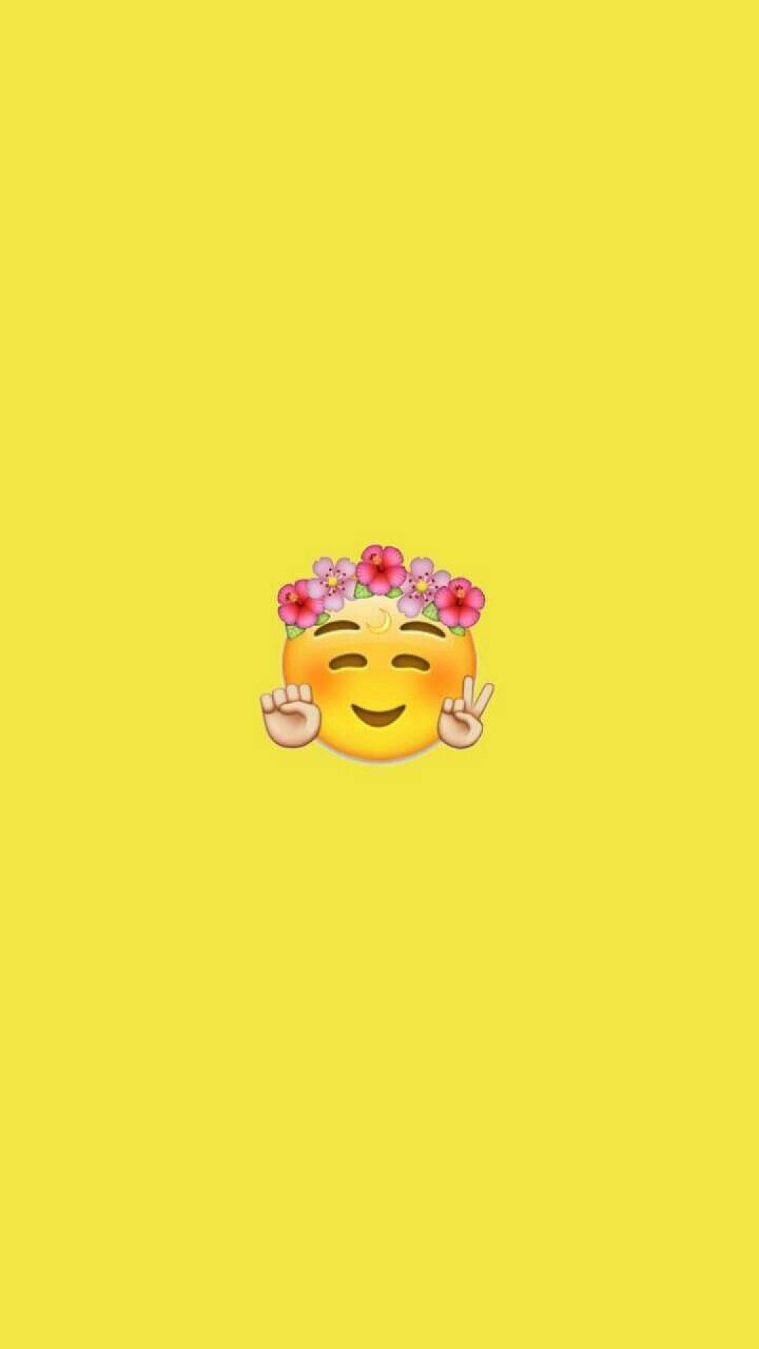 1080x1920 iPhone Cartoon iPhone 3D Emoji Wallpaper