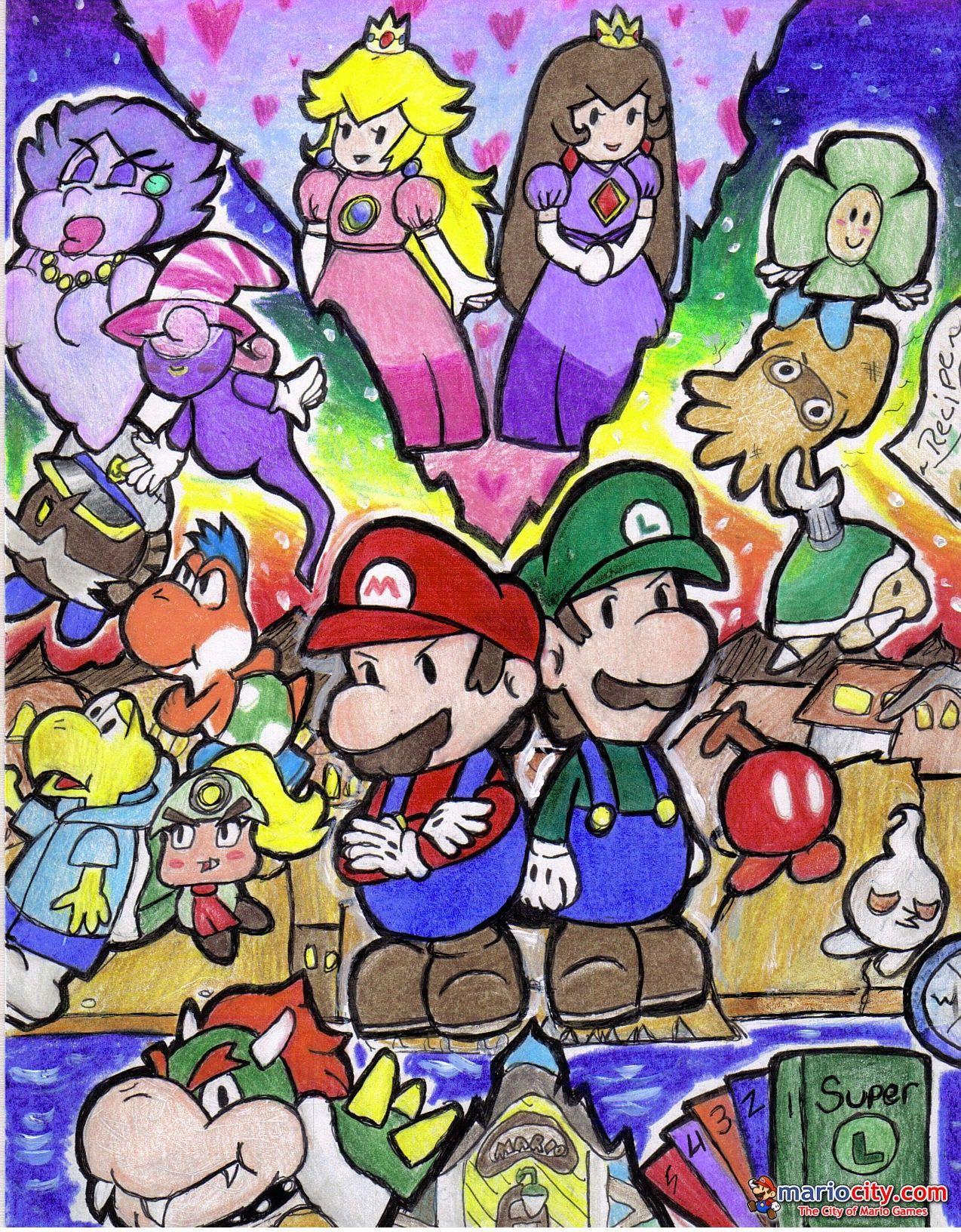 1274x1632 Super Paper Mario Wallpaper