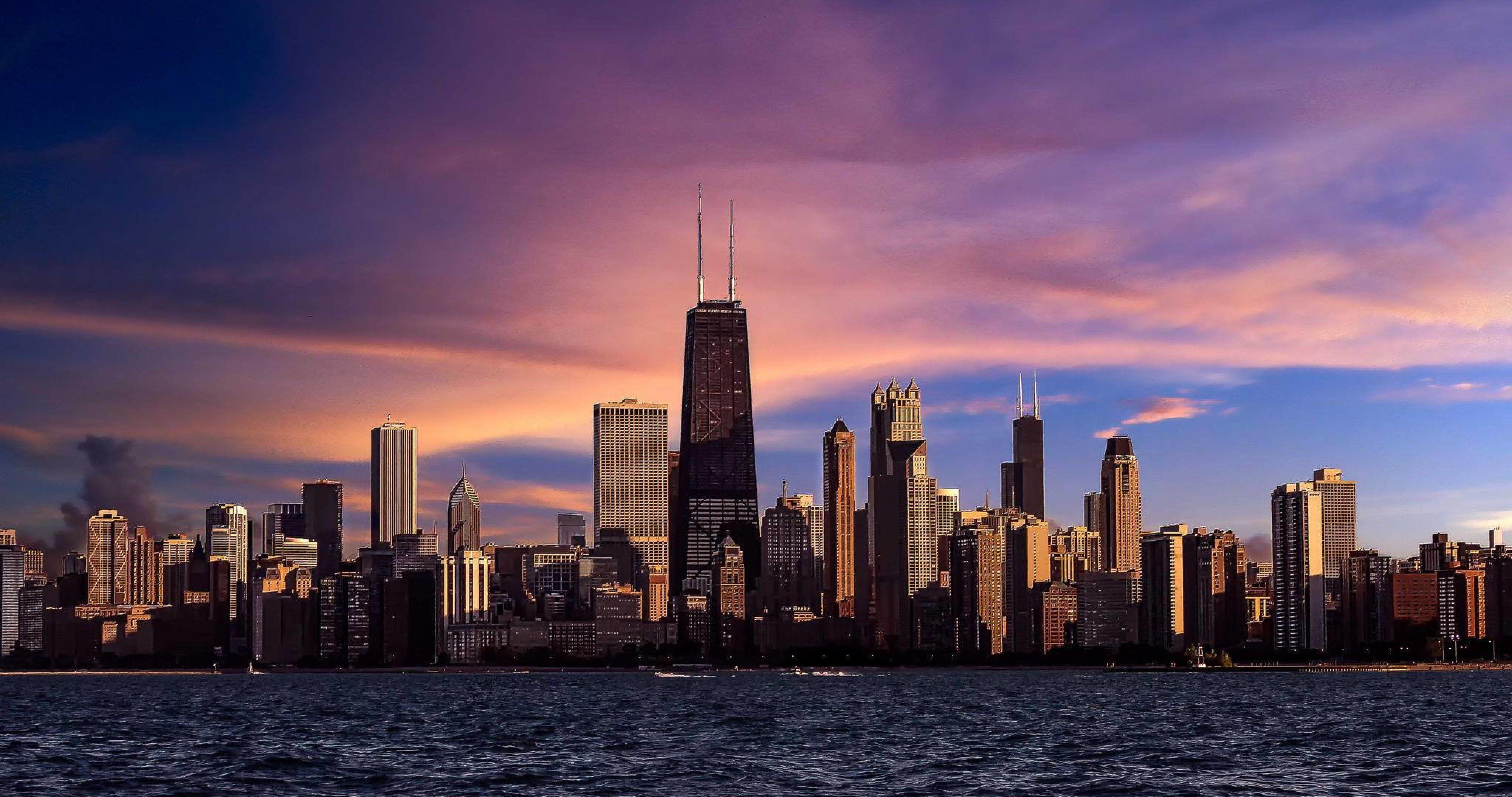 Chicago Skyline Wallpaper 4K