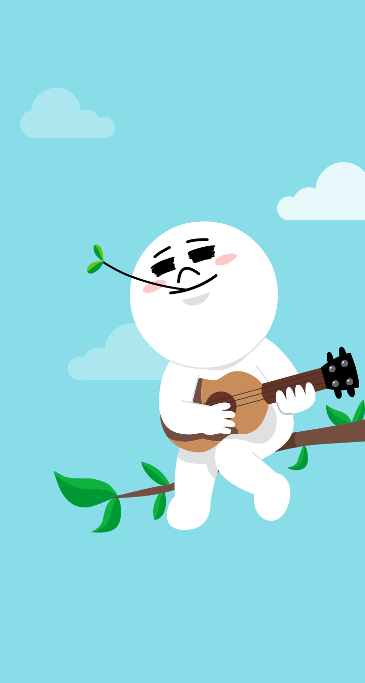 744x1392 LINE Singing Moon. Cartoon wallpaper, Line friends, Cartoon