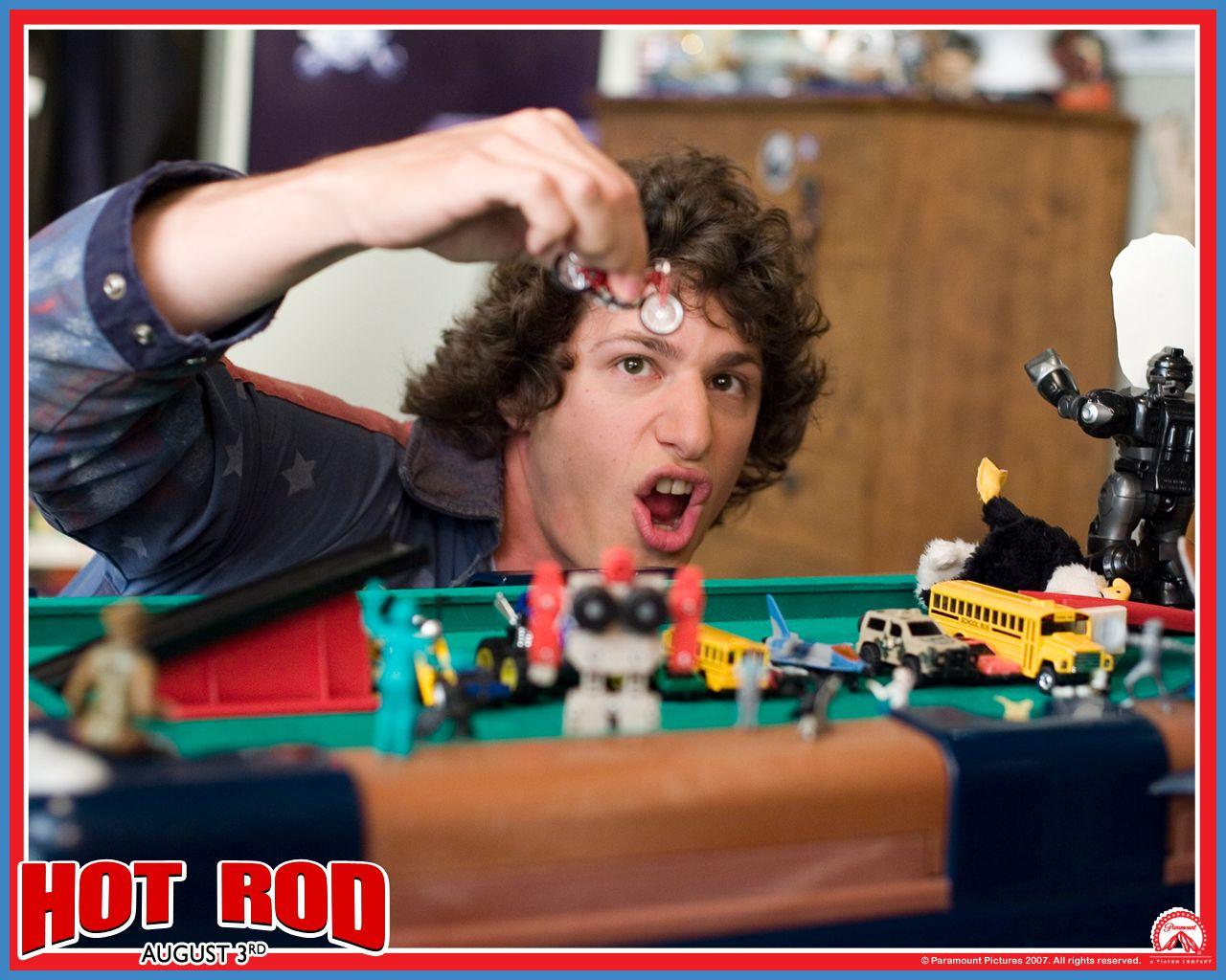 1280x1024 Andy Samberg Samberg in Hot Rod Wallpaper 2 1280x1024