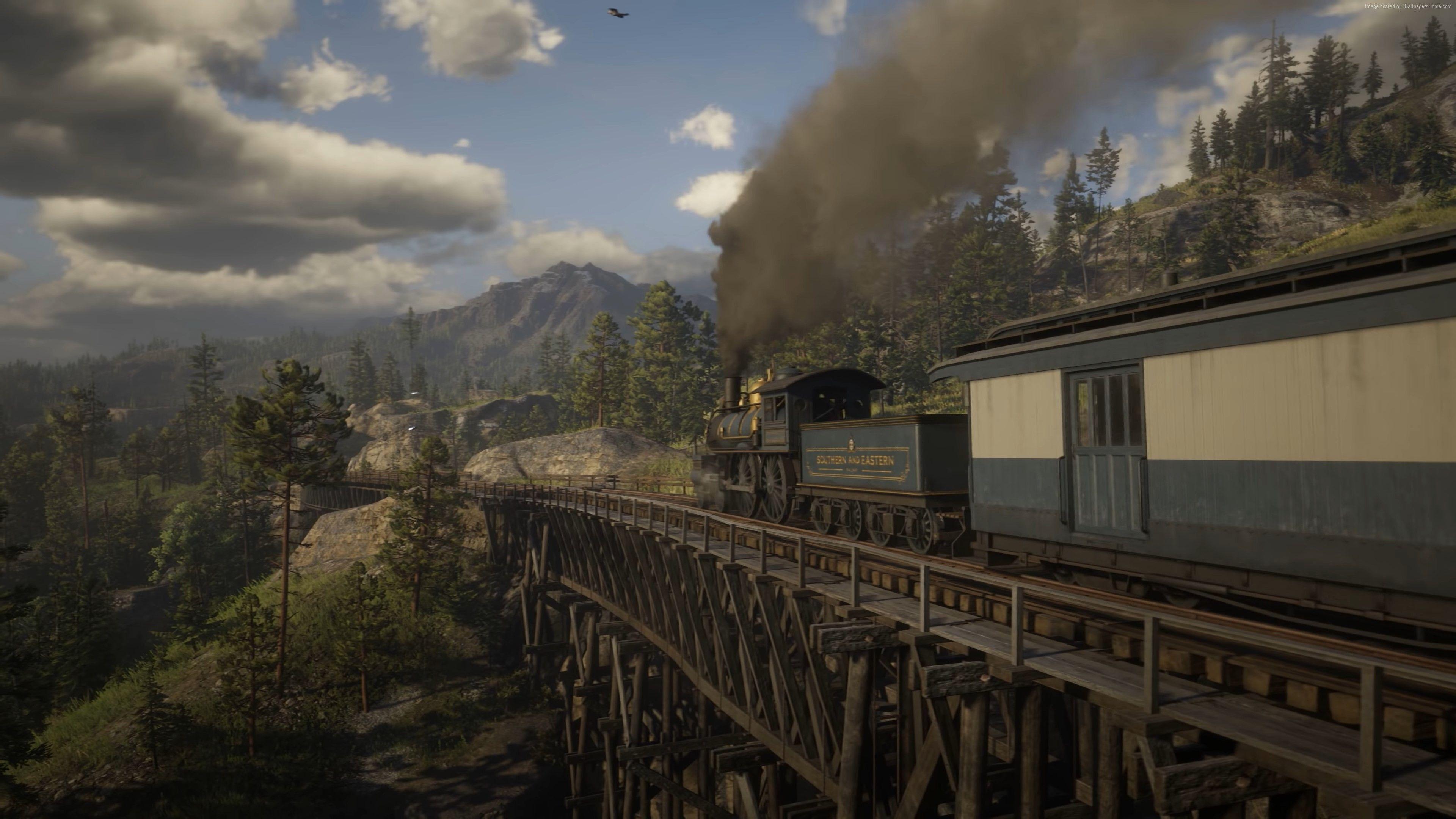 3840x2160 K, #screenshot, #Red Dead Redemption 2. Mocah.org HD Wallpaper