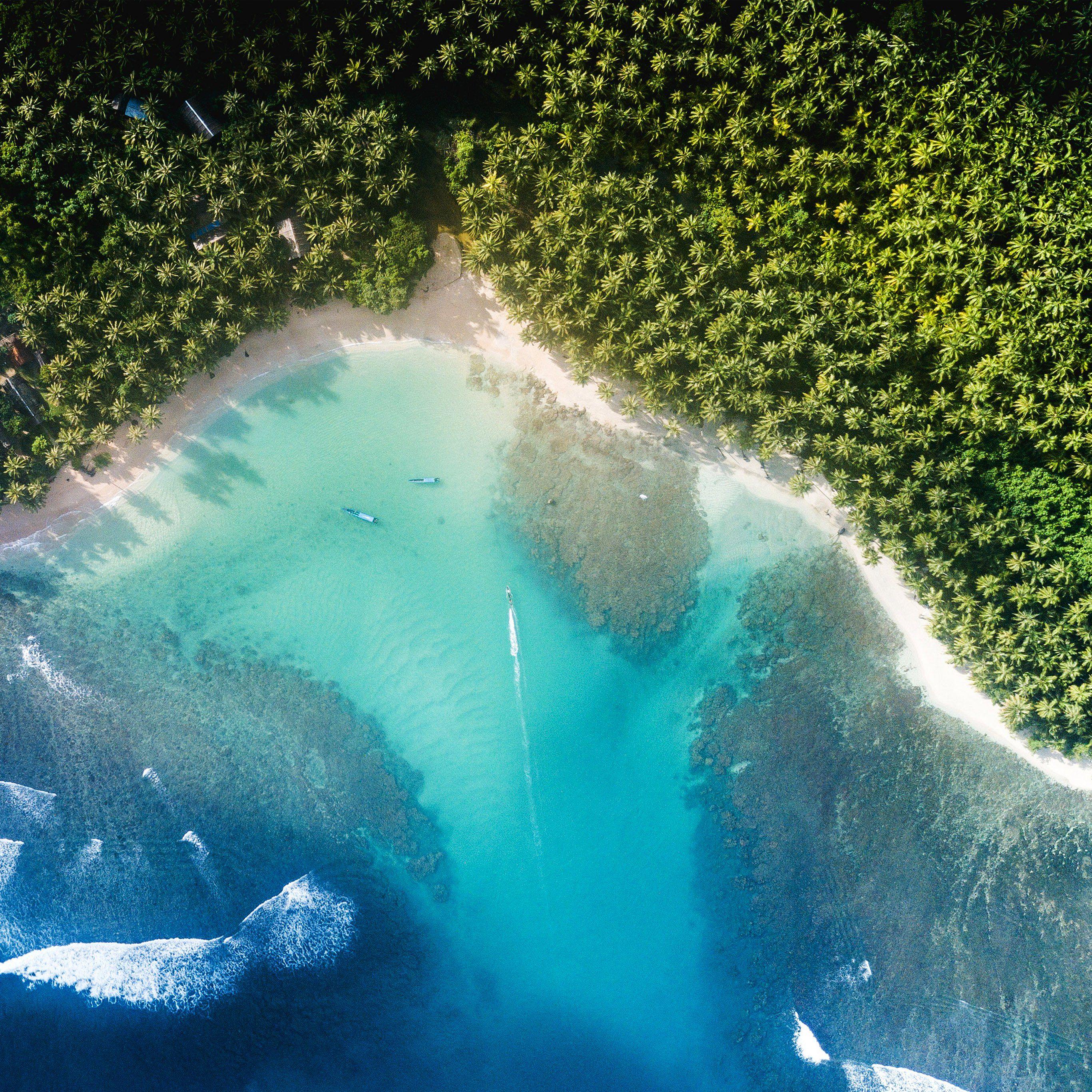 2732x2732 Beach Sea Summer Nature Earthview Wallpaper