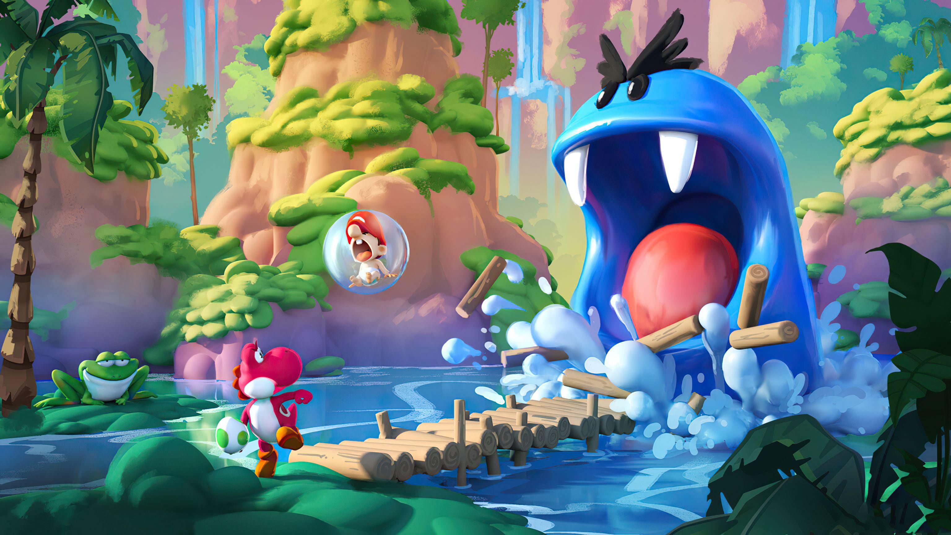 3072x1728 Yoshis Island Remastered Concept Art, HD Artist, 4k Wallpaper, Image, Background, Photo and Picture