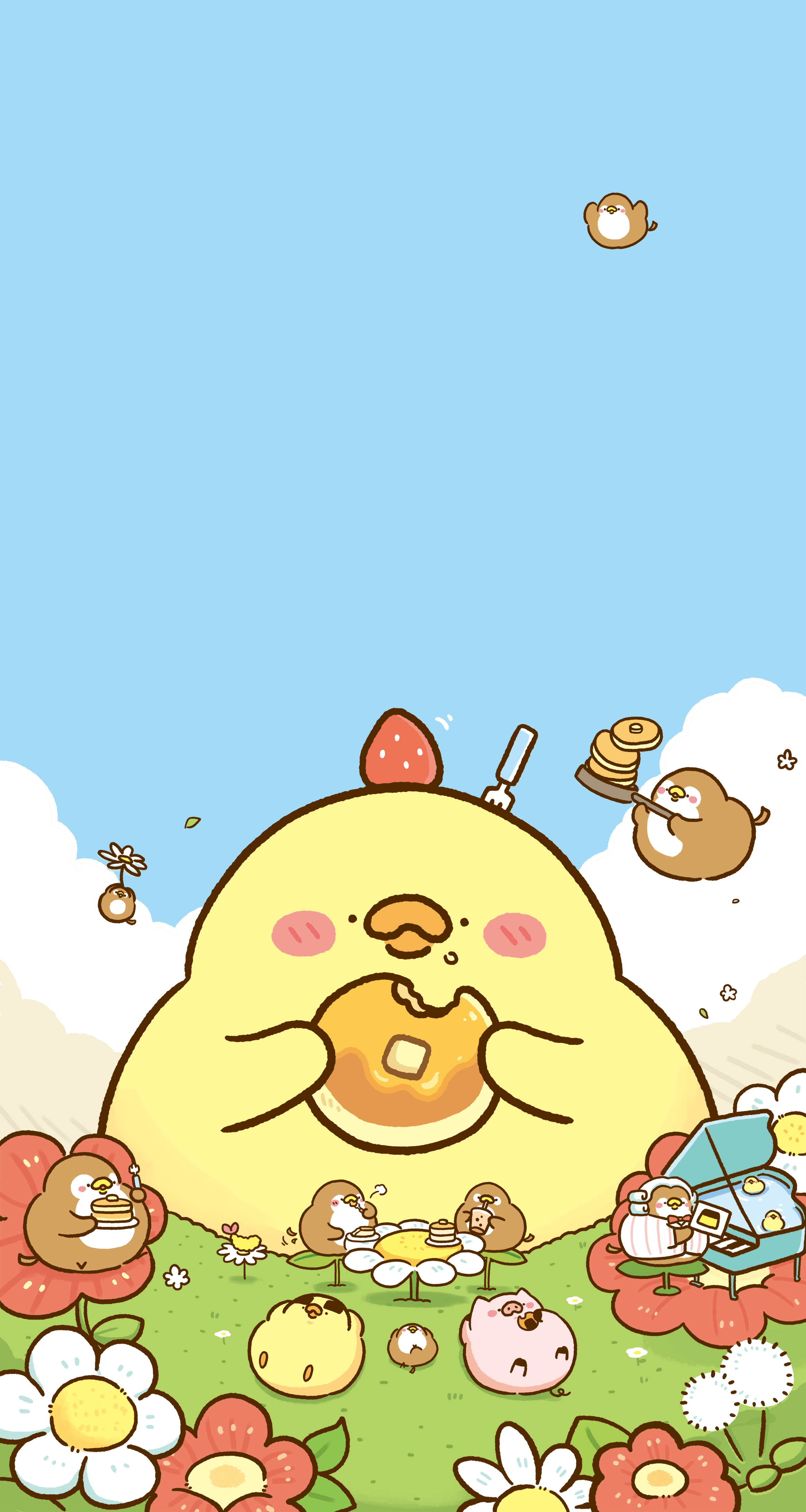 2330x4370 flowers. Wallpaper iphone cute, Cute cartoon wallpaper, Kawaii wallpaper