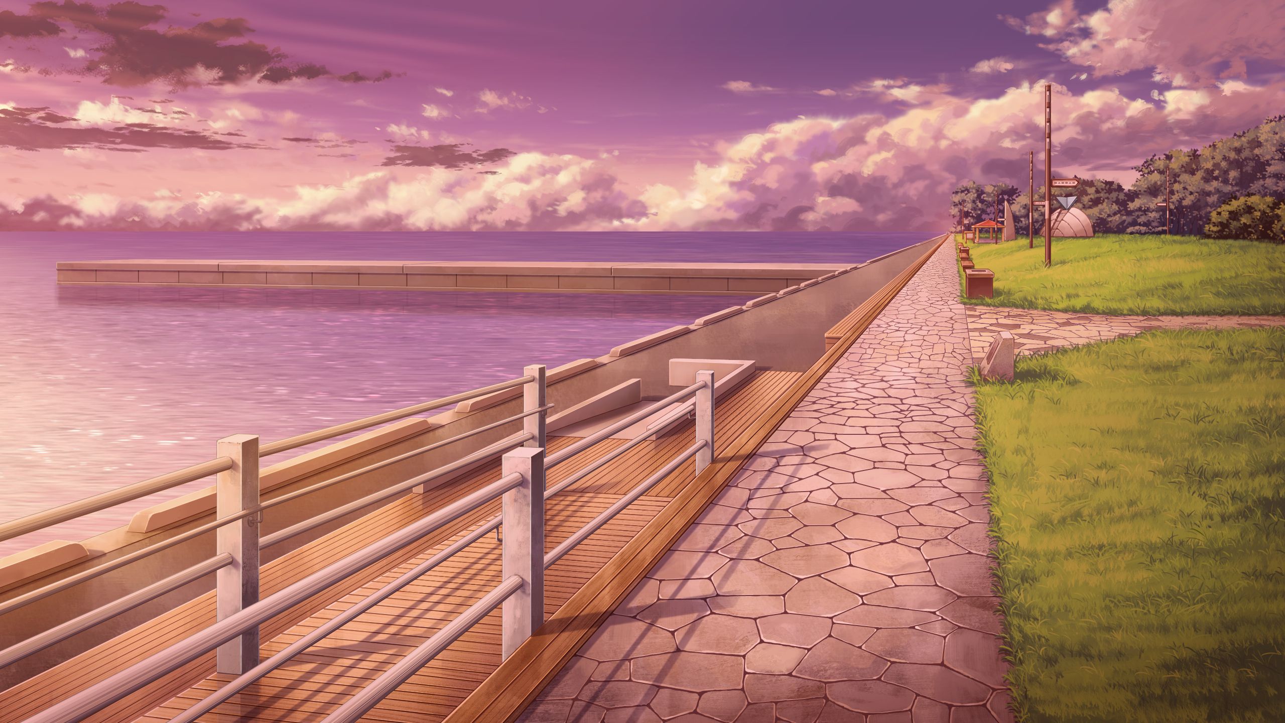 2560x1440 Anime Scenery Wallpaperx1440