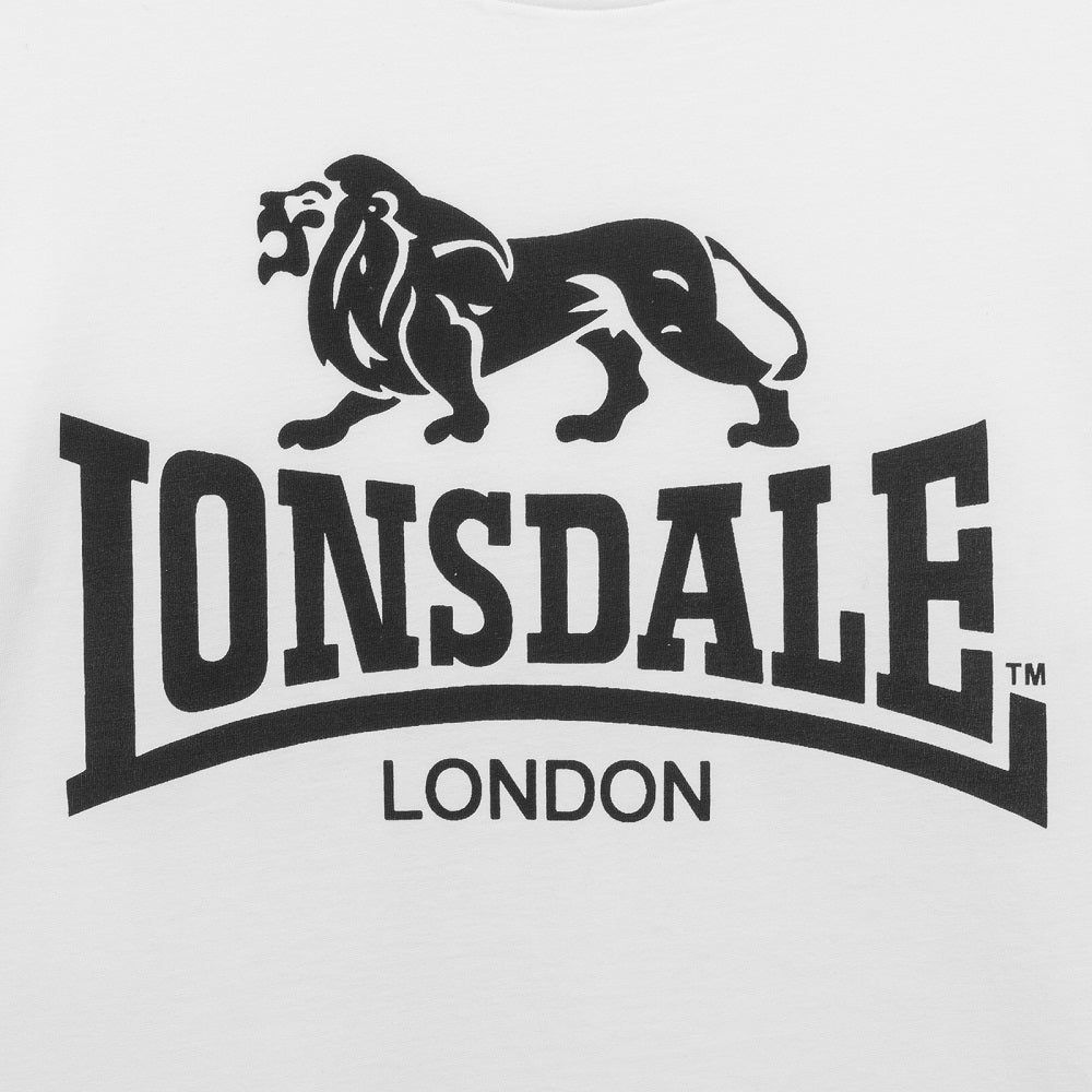 1000x1000 Lonsdale Classic T Shirt Old Logo White