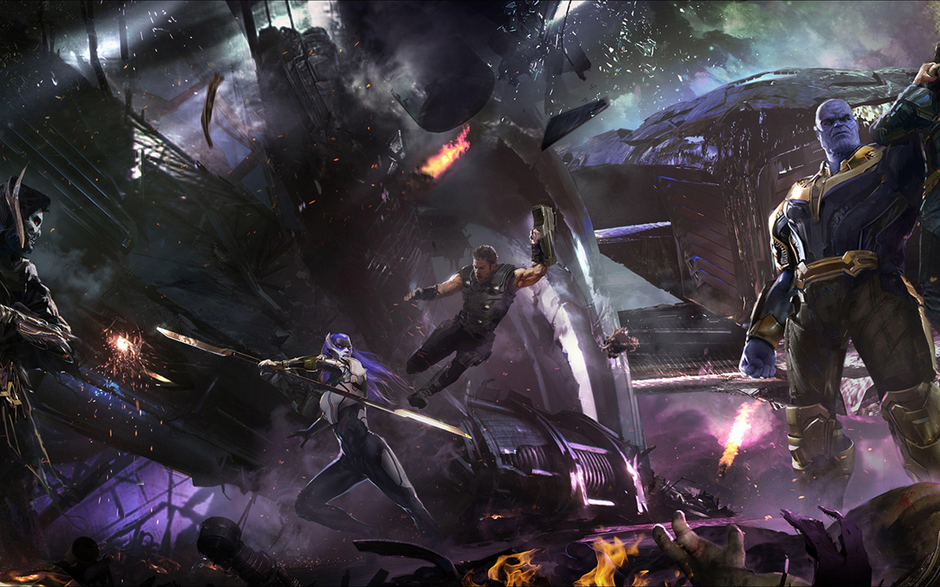3840x2400 Avengers Infinity War Concept Art 4k HD 4k Wallpaper, Image, Background, Photo and Picture