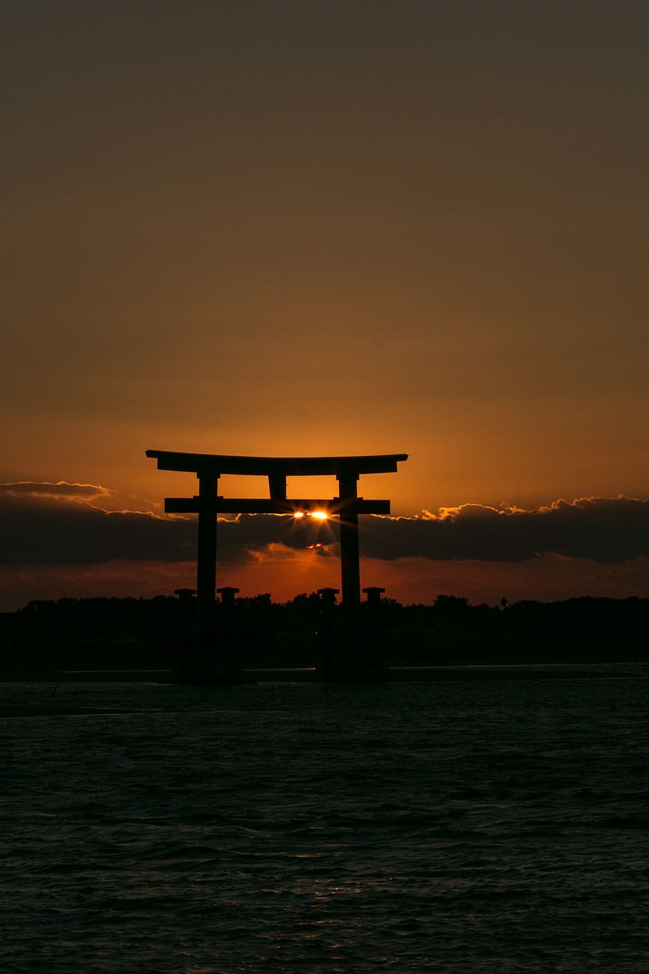 910x1365 HD wallpaper: Bentenjima, Japan, Hamamatsu, Sea, japanese, sundown, sunset