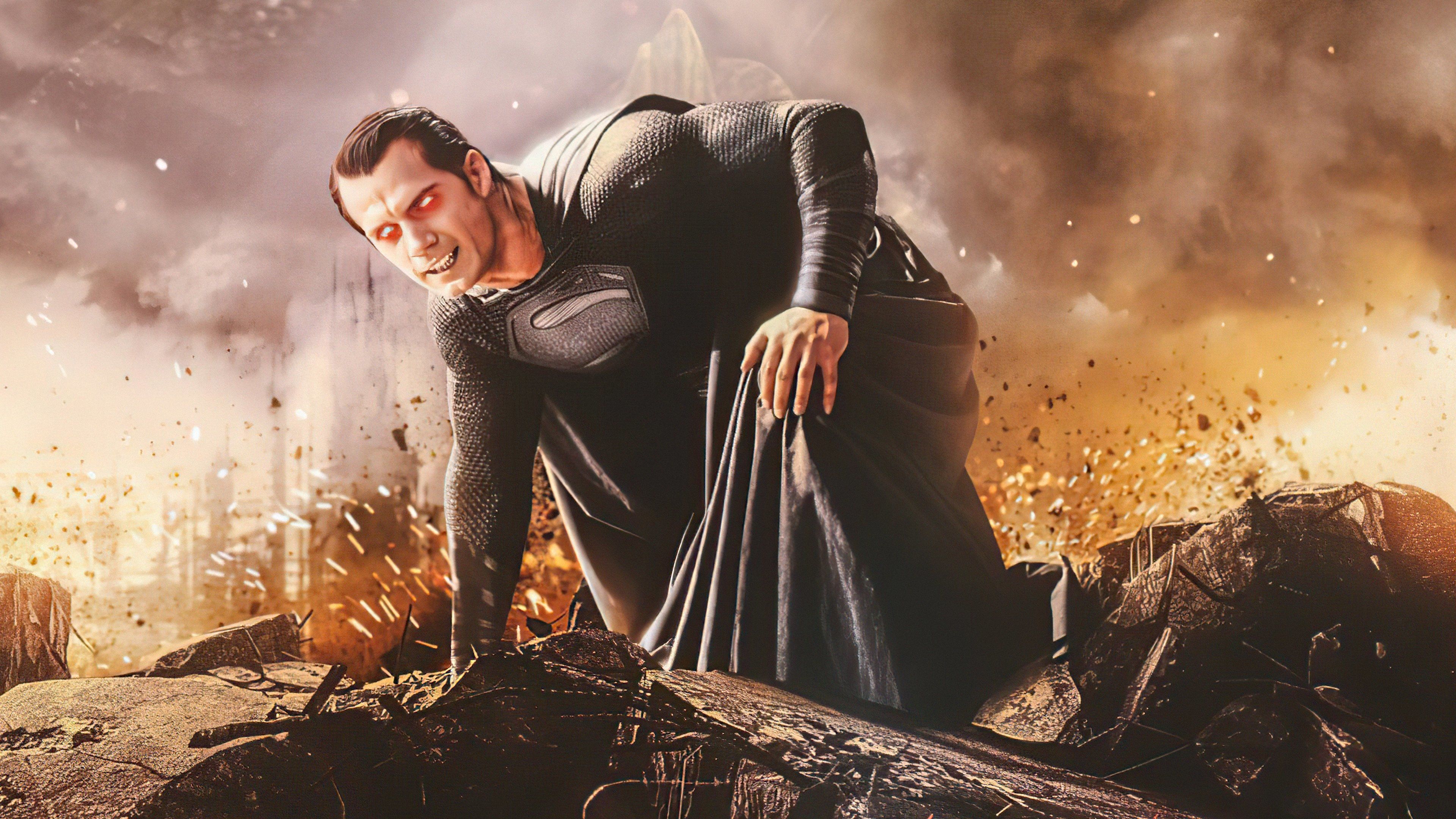 3840x2160 Evil Superman Synder Cut Art 4K HD Justice League Wallpaper