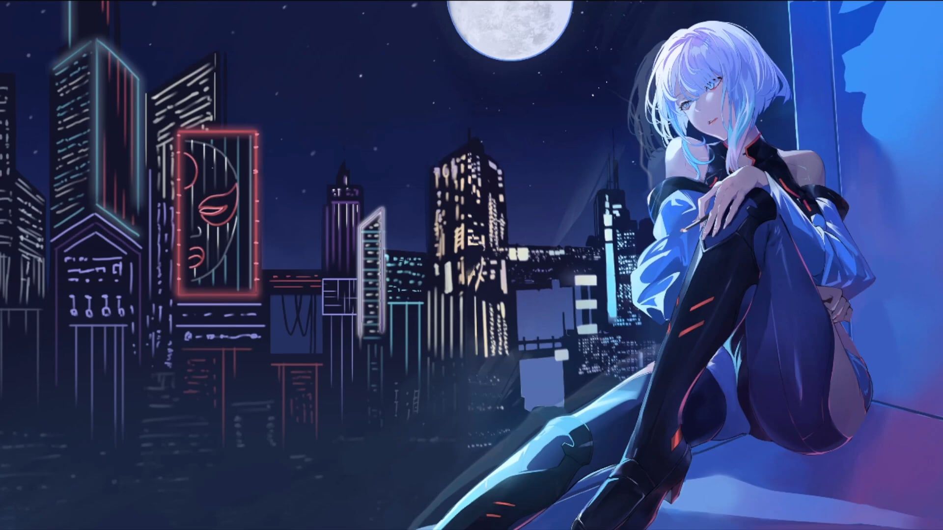 1920x1080 I made an animated Lucy wallpaper (Wallpaper Engine) (credits and link in comment)