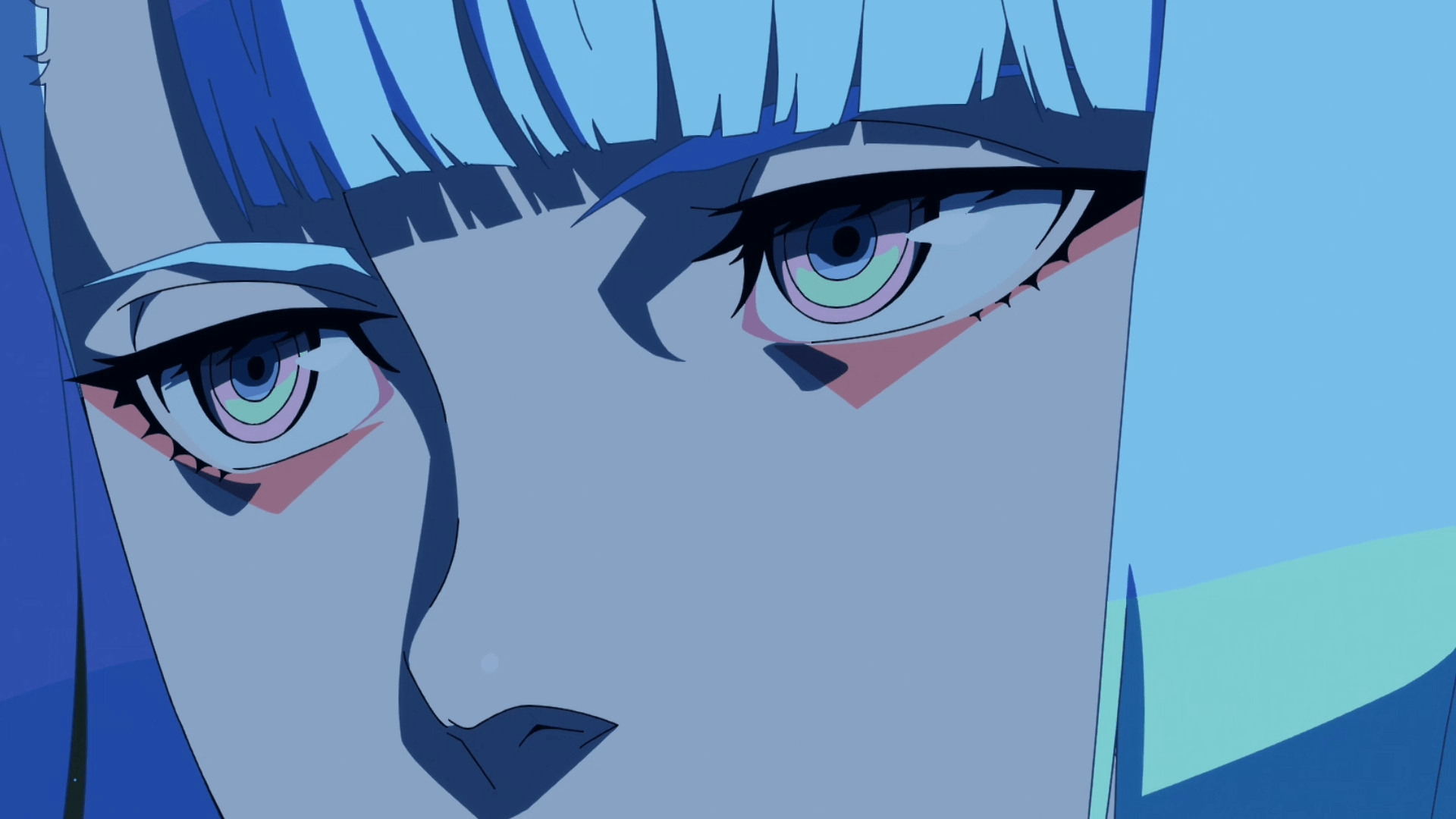 1920x1080 Cyberpunk: Edgerunners, anime girls, Cyberpunk Lucyna Kushinada (Cyberpunk: Edgerunners), animex1080 Wallpaper