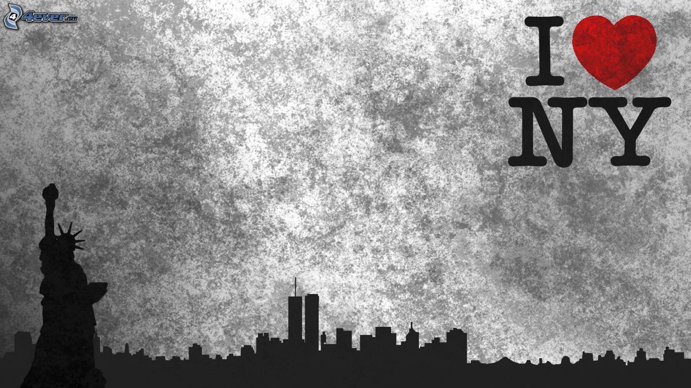 1366x768 I Love New York Wallpaper
