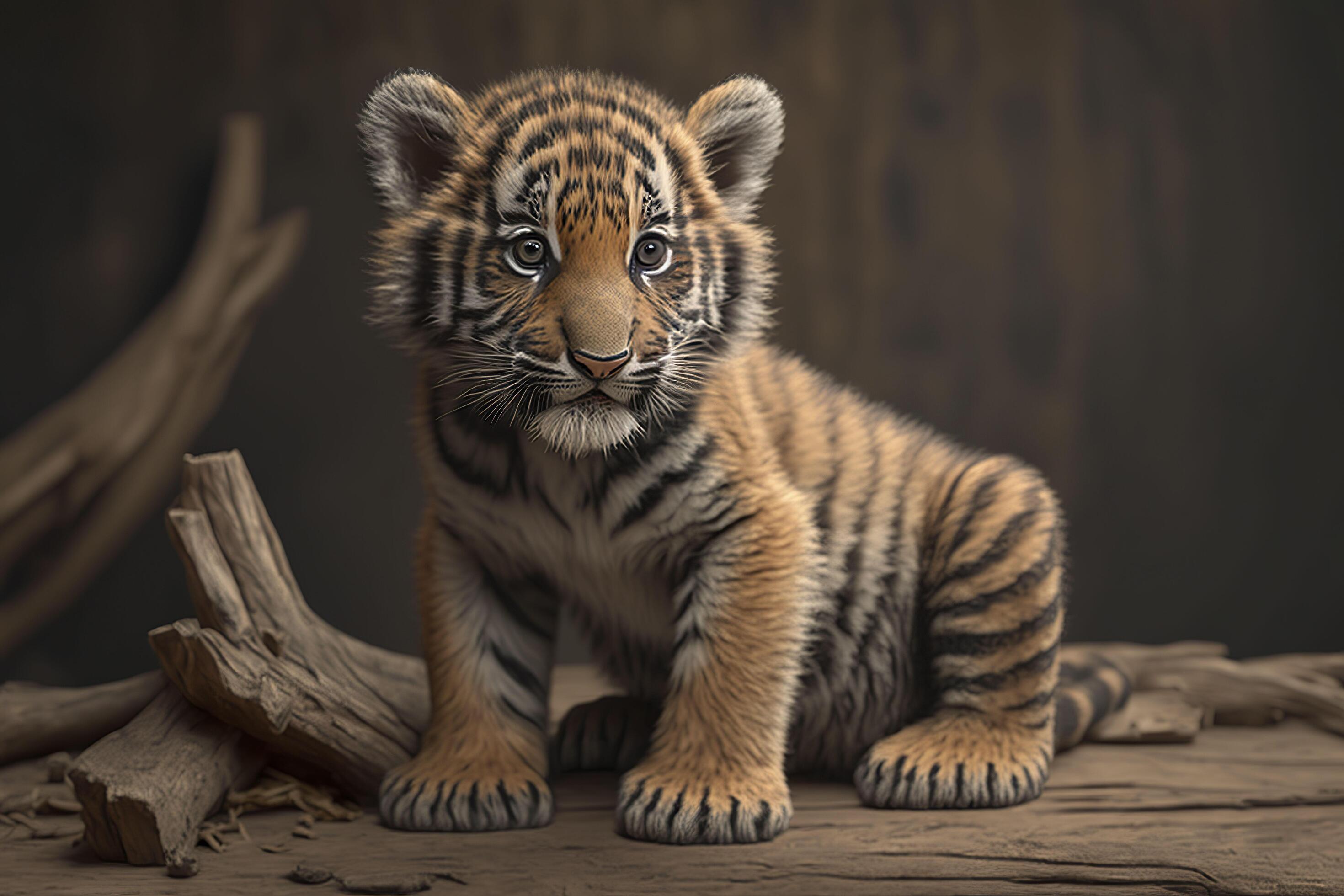 2940x1960 Cute little tiger cub