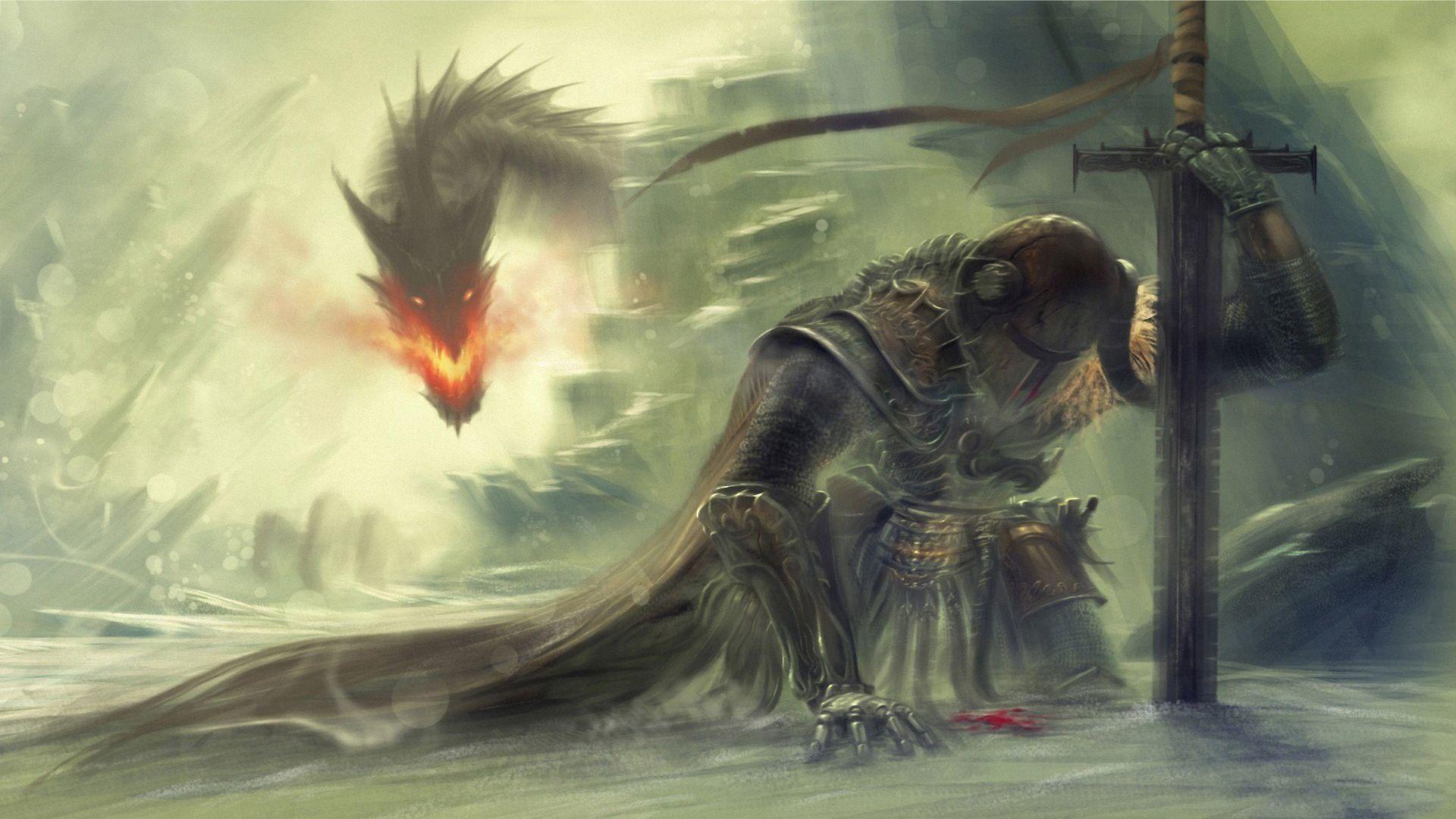 Dragon vs Knight Wallpapers - Top Free Dragon vs Knight Backgrounds