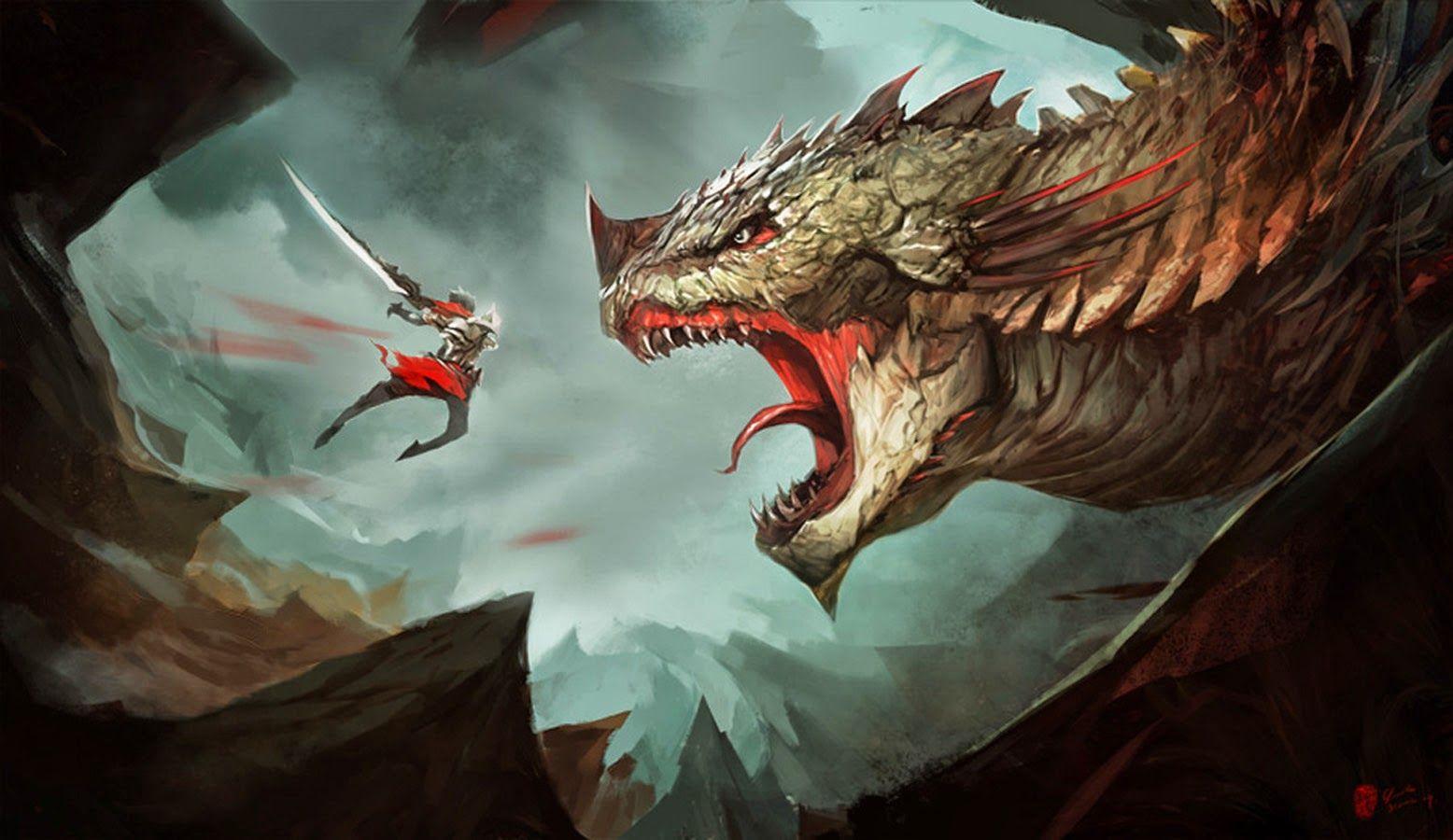 Dragon vs Knight Wallpapers - Top Free Dragon vs Knight Backgrounds