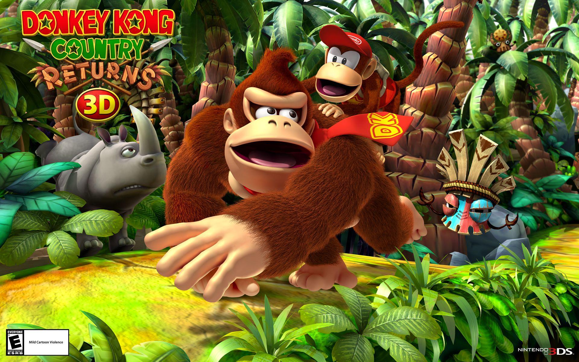 1920x1200 Wallpaper Kong Country Returns 3D for Nintendo 3DS