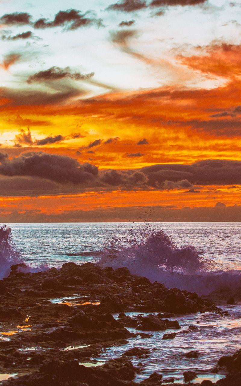 800x1280 Hawaii Sunset 5k Nexus Samsung Galaxy Tab Note Android Tablets HD 4k Wallpaper, Image, Background, Photo and Picture