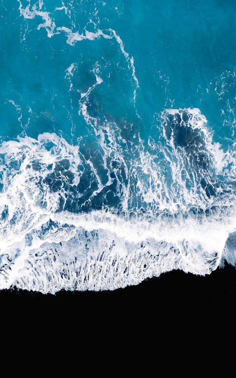 800x1280 Download 800x1280 Waves, Foam, Ocean, Top View Wallpaper for Galaxy Note, Samsung Galaxy Tab 2 10. Samsung Galaxy Tab 10. Galaxy Note 10. Asus Nexus 7