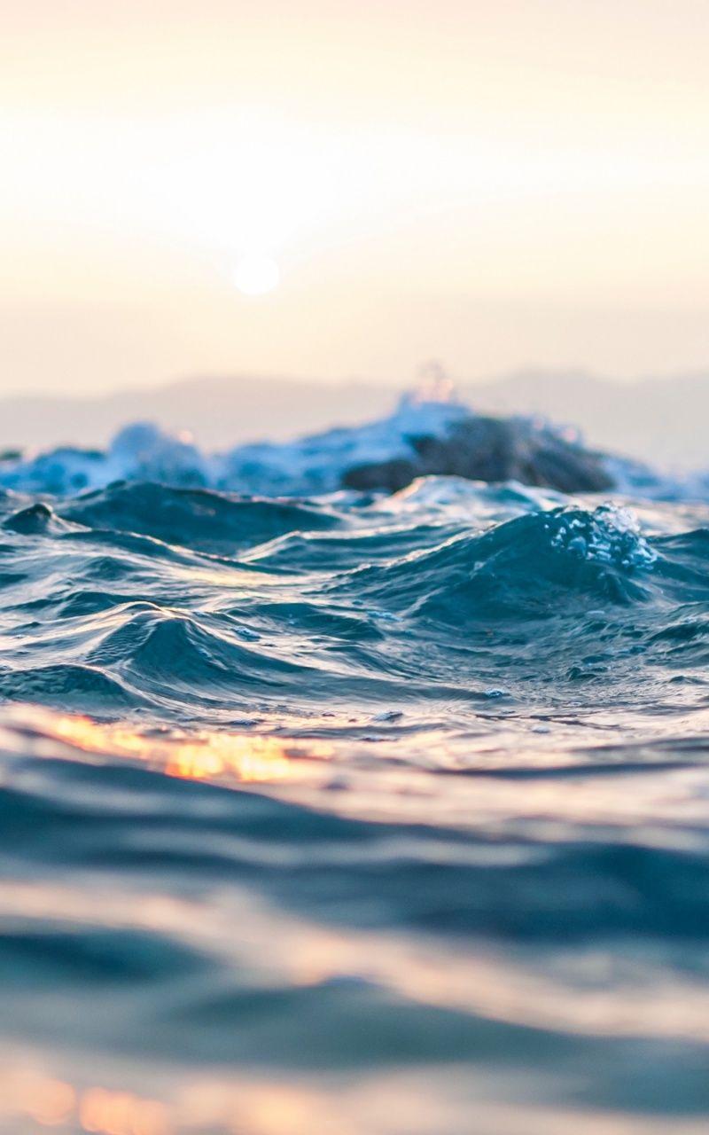 800x1280 Sea Waves Blur Nexus 7 wallpaper