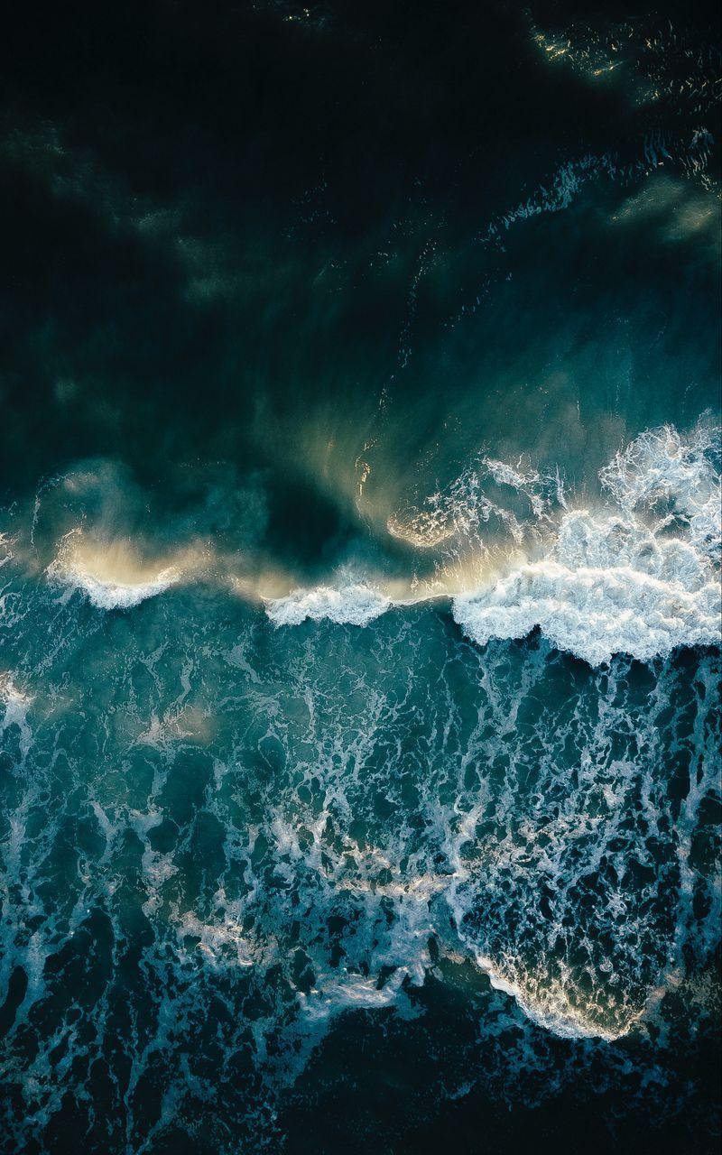 800x1280 Download Wallpaper 800x1280 Ocean, Surf, Foam, Waves Samsung Galaxy Note Gt N Meizu Mx2 HD Background