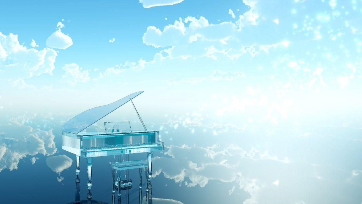 1244x700 Aira mamiya clouds instrument nobody original piano scenic sky water wallpaperx900