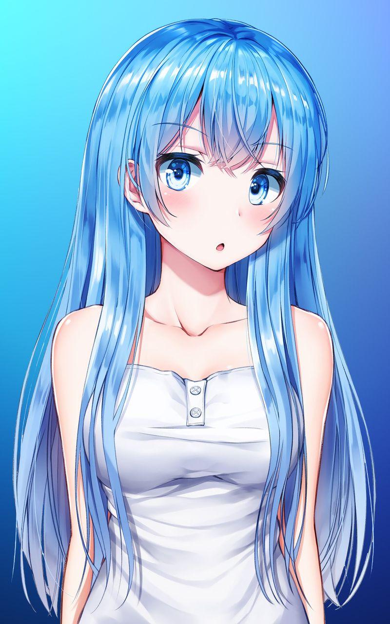 800x1280 Anime Girl Aqua Blue 4k Nexus Samsung Galaxy Tab Note Android Tablets HD 4k Wallpaper, Image, Background, Photo and Picture